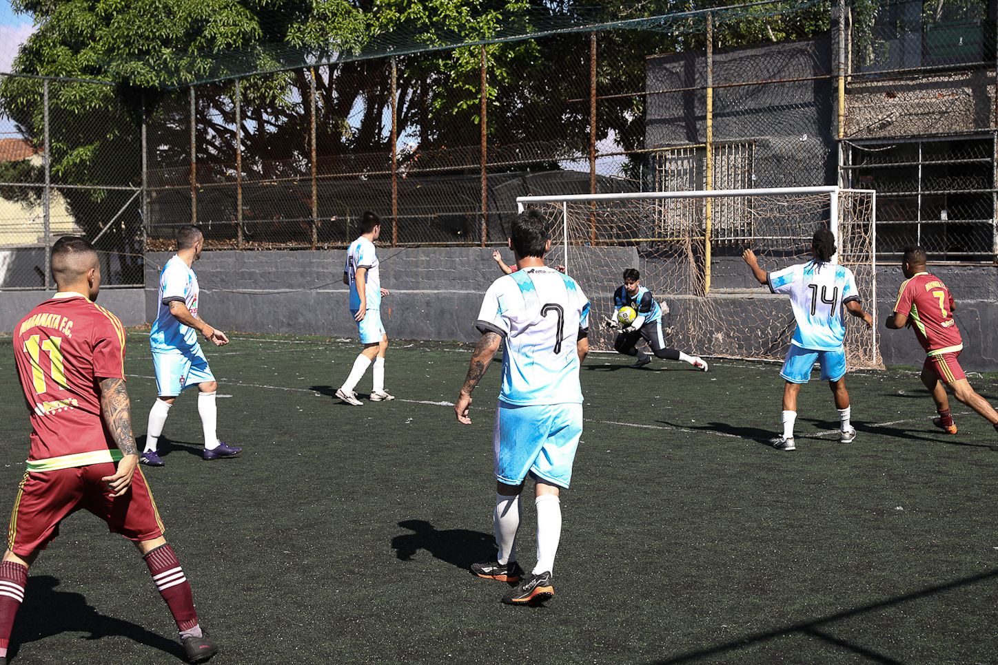 Abertura da Copa Química entre empresas da categoria Química do ABC realizado na Associação do Valdibia em São Bernardo do Campo/SP. Fotos Dino Santos. Brasil_14_03_2025.