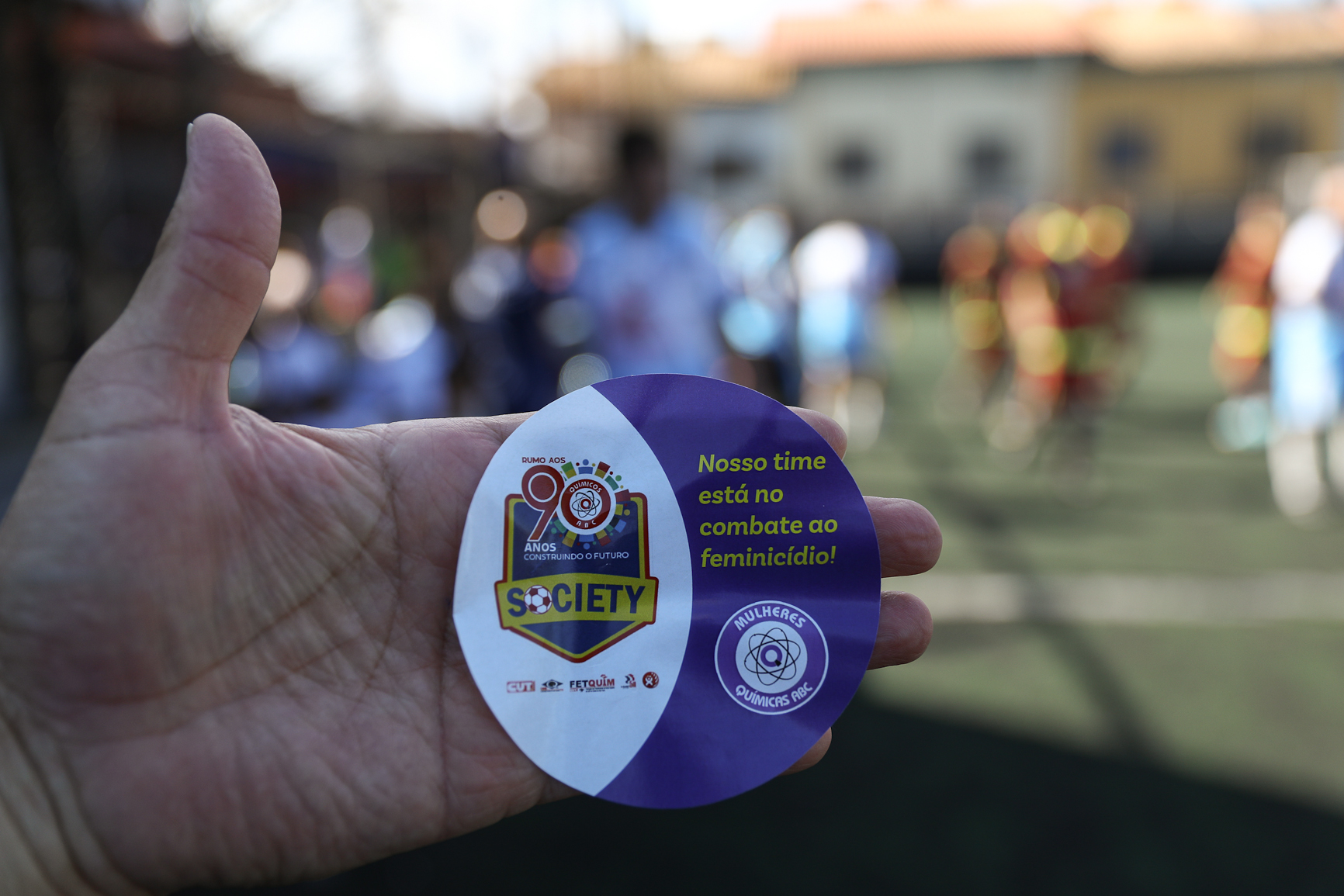 Abertura da Copa Química entre empresas da categoria Química do ABC realizado na Associação do Valdibia em São Bernardo do Campo/SP. Fotos Dino Santos. Brasil_14_03_2025.