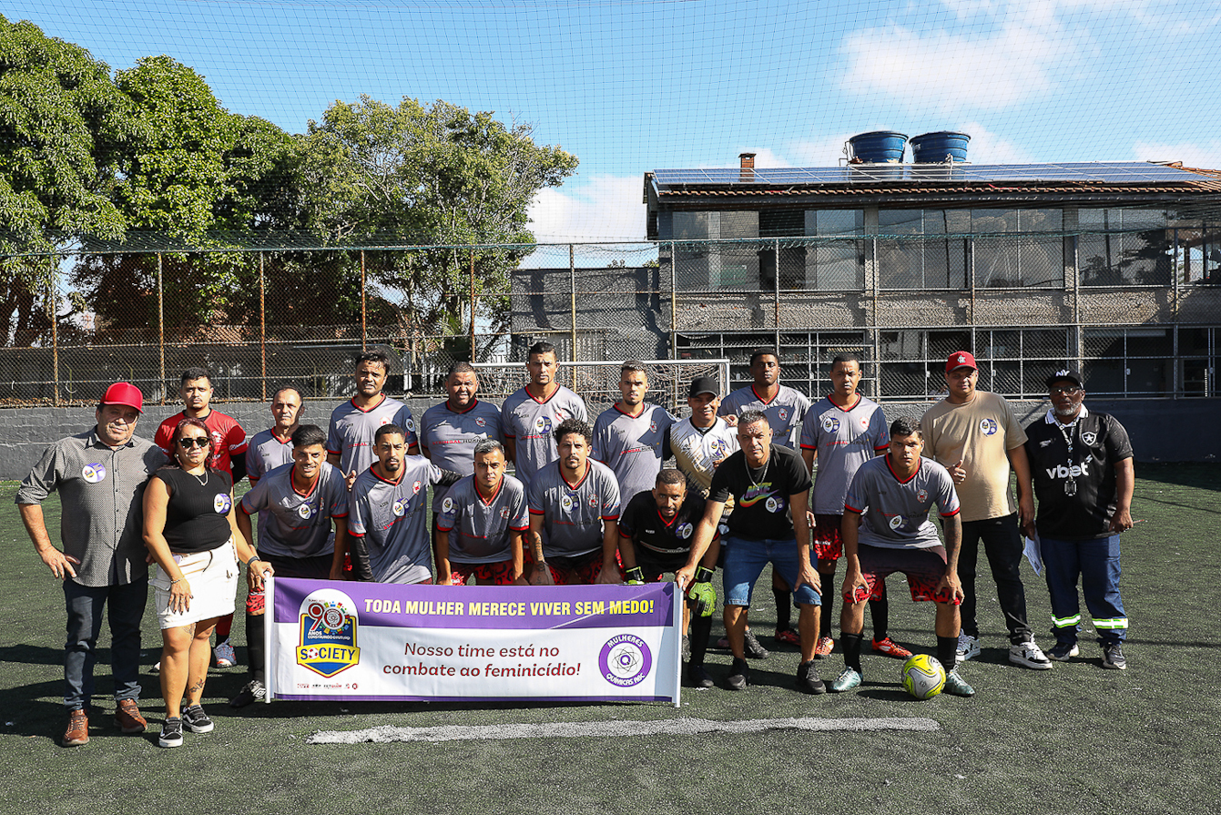 Abertura da Copa Química entre empresas da categoria Química do ABC realizado na Associação do Valdibia em São Bernardo do Campo/SP. Fotos Dino Santos. Brasil_14_03_2025.