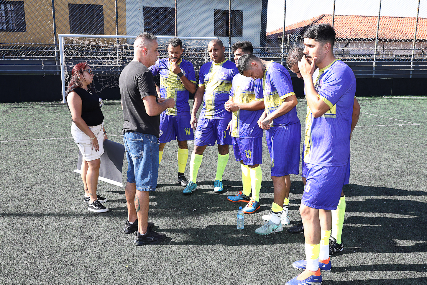 Abertura da Copa Química entre empresas da categoria Química do ABC realizado na Associação do Valdibia em São Bernardo do Campo/SP. Fotos Dino Santos. Brasil_14_03_2025.