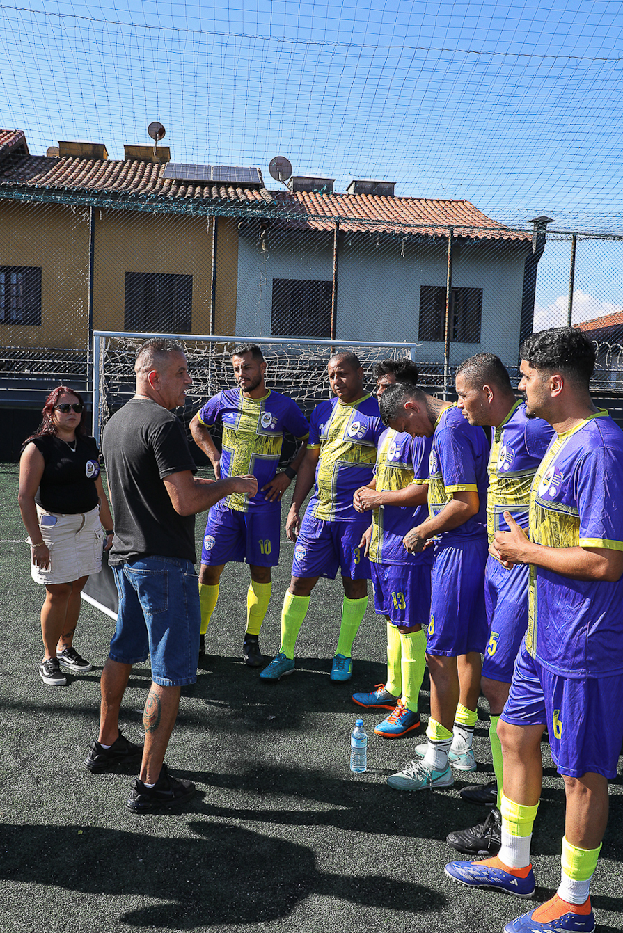 Abertura da Copa Química entre empresas da categoria Química do ABC realizado na Associação do Valdibia em São Bernardo do Campo/SP. Fotos Dino Santos. Brasil_14_03_2025.