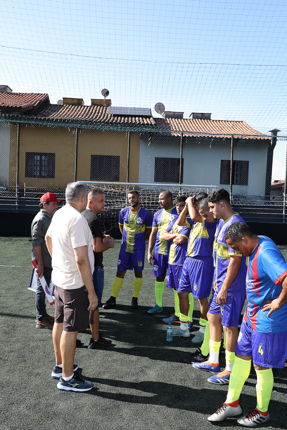 Abertura da Copa Química entre empresas da categoria Química do ABC realizado na Associação do Valdibia em São Bernardo do Campo/SP. Fotos Dino Santos. Brasil_14_03_2025.