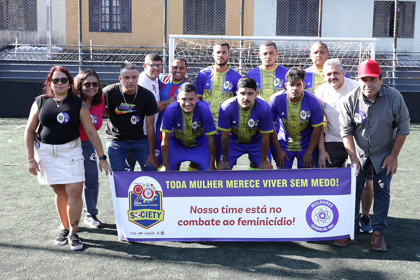 Abertura da Copa Química entre empresas da categoria Química do ABC realizado na Associação do Valdibia em São Bernardo do Campo/SP. Fotos Dino Santos. Brasil_14_03_2025.