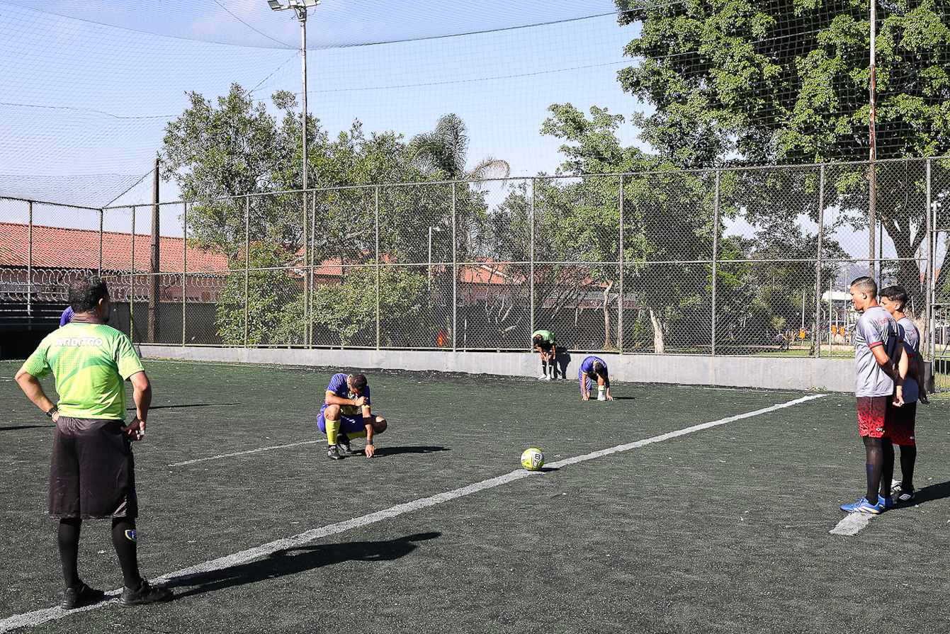 Abertura da Copa Química entre empresas da categoria Química do ABC realizado na Associação do Valdibia em São Bernardo do Campo/SP. Fotos Dino Santos. Brasil_14_03_2025.