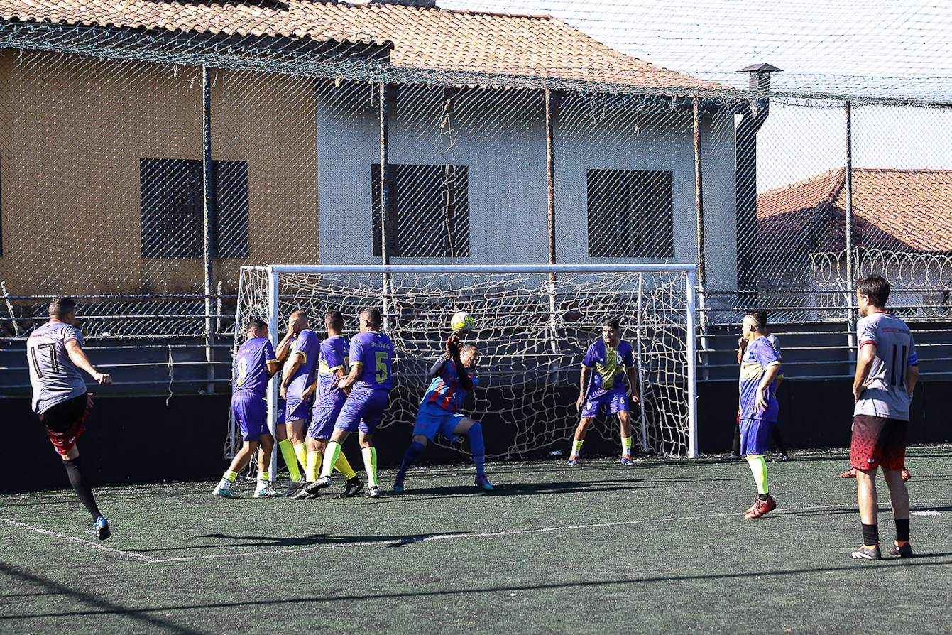 Abertura da Copa Química entre empresas da categoria Química do ABC realizado na Associação do Valdibia em São Bernardo do Campo/SP. Fotos Dino Santos. Brasil_14_03_2025.