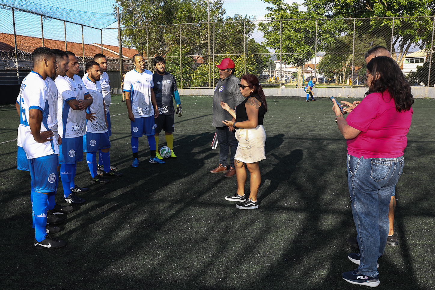 Abertura da Copa Química entre empresas da categoria Química do ABC realizado na Associação do Valdibia em São Bernardo do Campo/SP. Fotos Dino Santos. Brasil_14_03_2025.