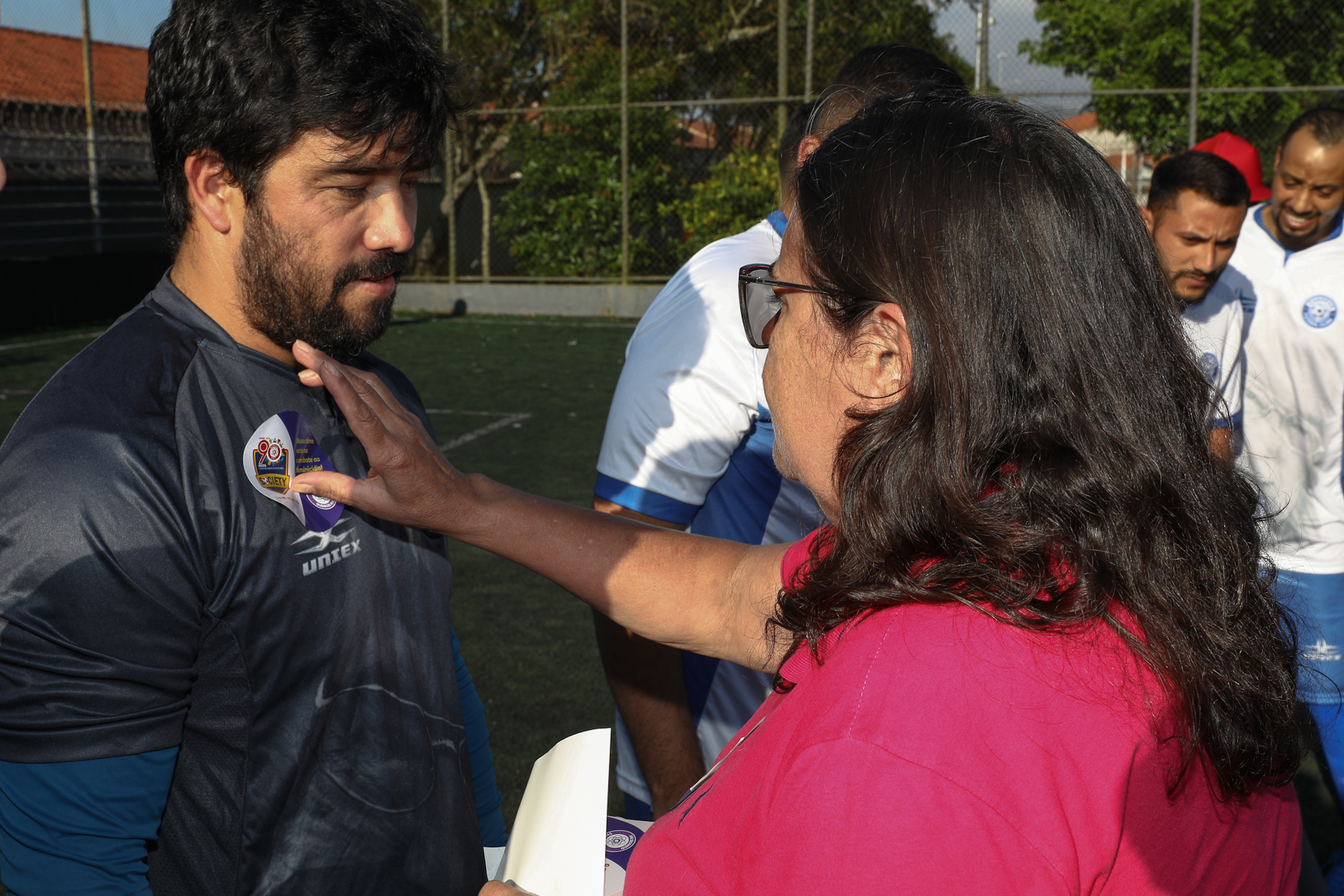 Abertura da Copa Química entre empresas da categoria Química do ABC realizado na Associação do Valdibia em São Bernardo do Campo/SP. Fotos Dino Santos. Brasil_14_03_2025.