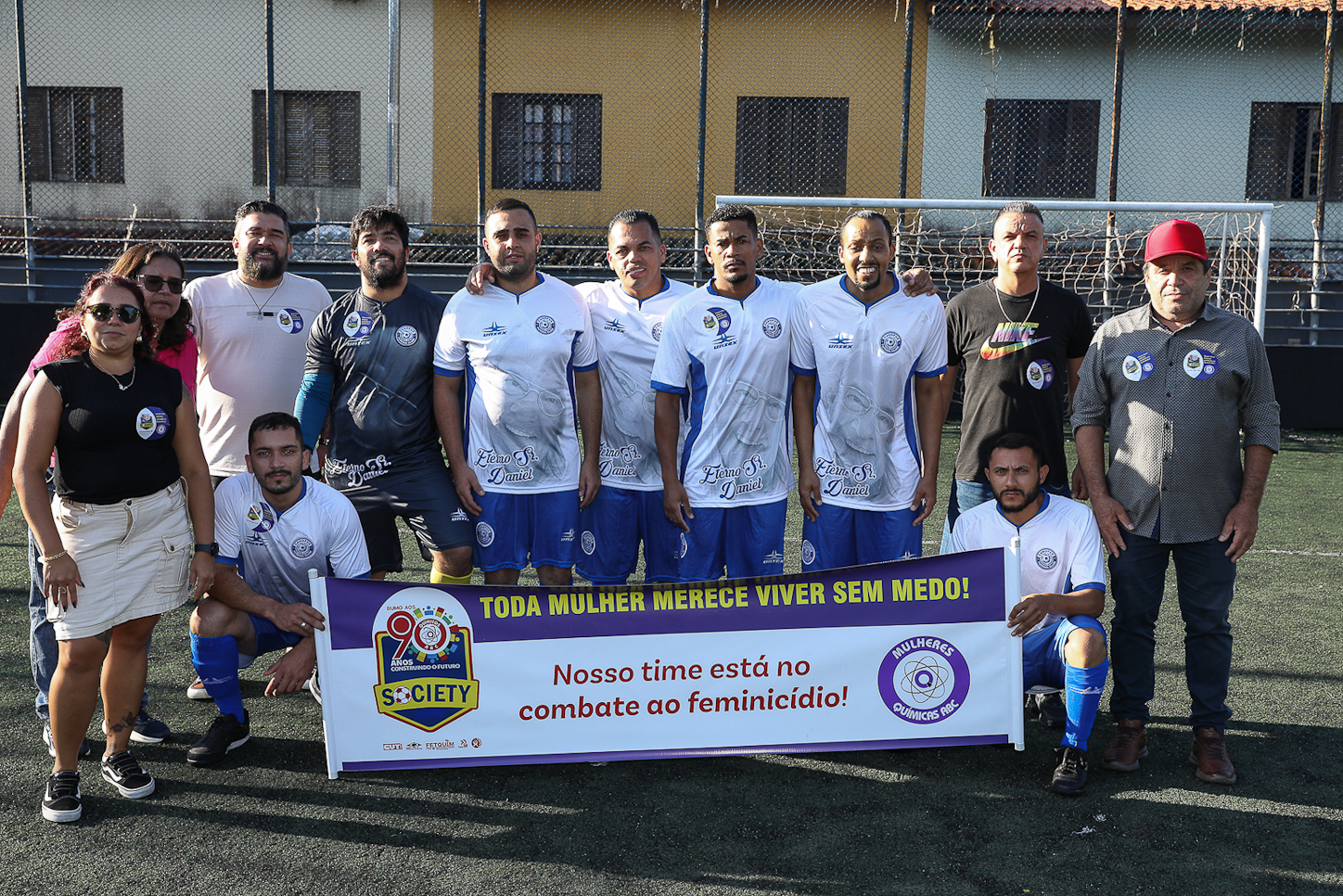 Abertura da Copa Química entre empresas da categoria Química do ABC realizado na Associação do Valdibia em São Bernardo do Campo/SP. Fotos Dino Santos. Brasil_14_03_2025.