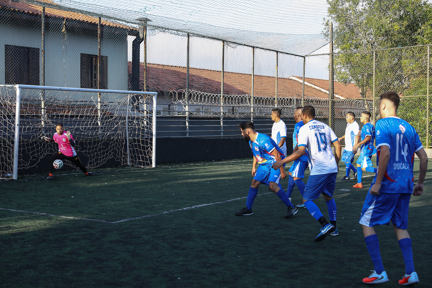 Abertura da Copa Química entre empresas da categoria Química do ABC realizado na Associação do Valdibia em São Bernardo do Campo/SP. Fotos Dino Santos. Brasil_14_03_2025.