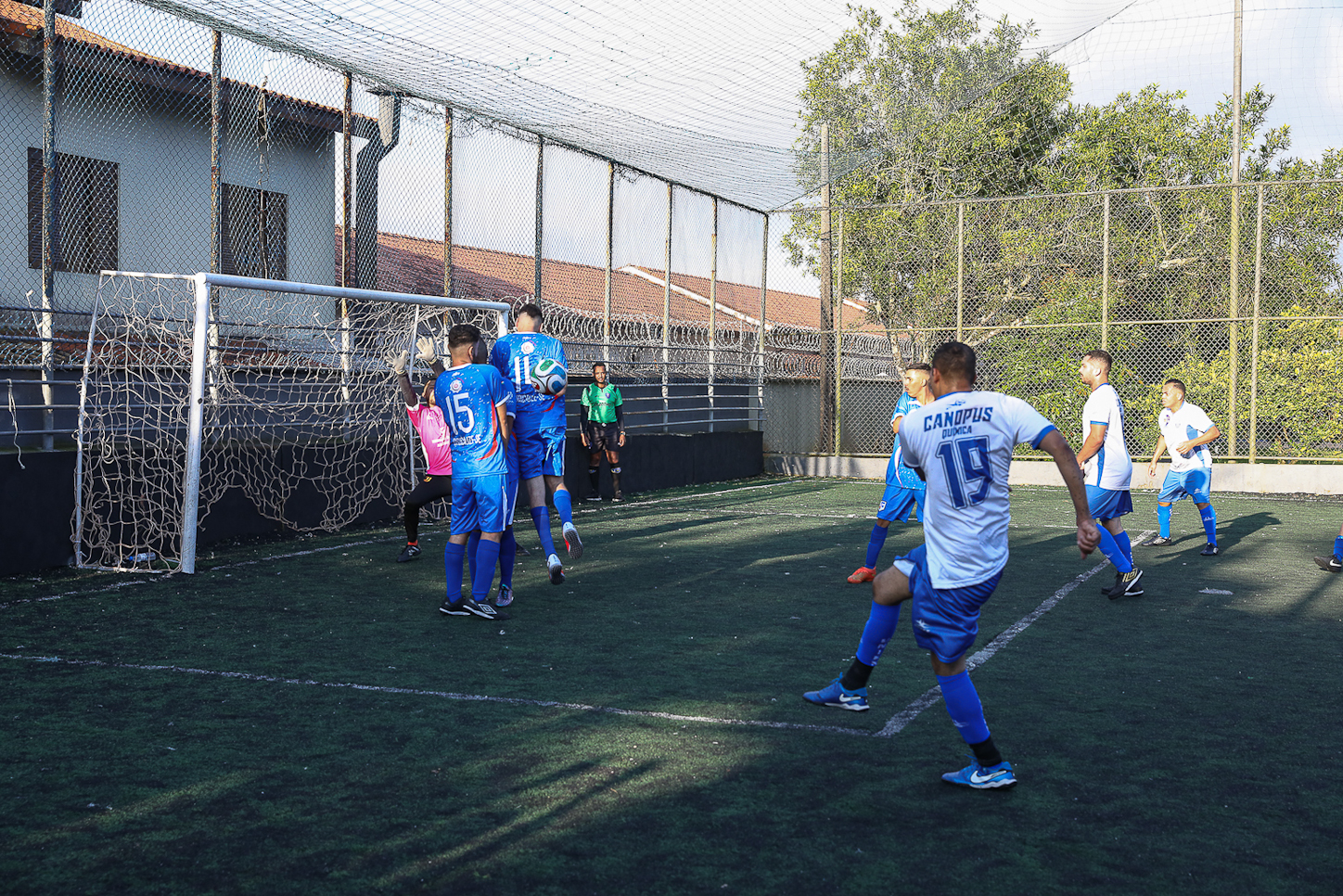 Abertura da Copa Química entre empresas da categoria Química do ABC realizado na Associação do Valdibia em São Bernardo do Campo/SP. Fotos Dino Santos. Brasil_14_03_2025.