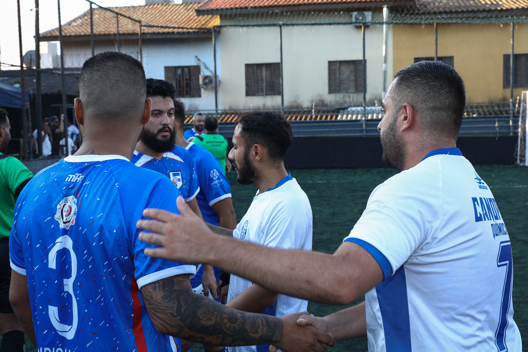 Abertura da Copa Química entre empresas da categoria Química do ABC realizado na Associação do Valdibia em São Bernardo do Campo/SP. Fotos Dino Santos. Brasil_14_03_2025.