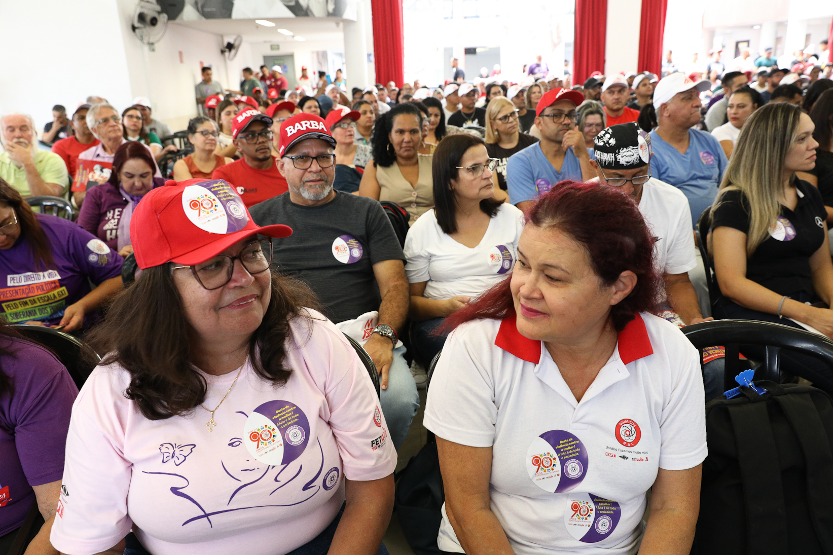 Lançamento da cartilha papo de homen contra a violência a mulher no Sindicato dos Metelúrgicos do ABC com a presensa da ministra das Mulheres do Governo Federal, Márcia Lopes realizado no Sindicato dos Metalúrgicos do ABC. Rua João Basso, 231 - Centro de SBC/SP. Fotos Dino Santos. Brasil_19_03_2026.