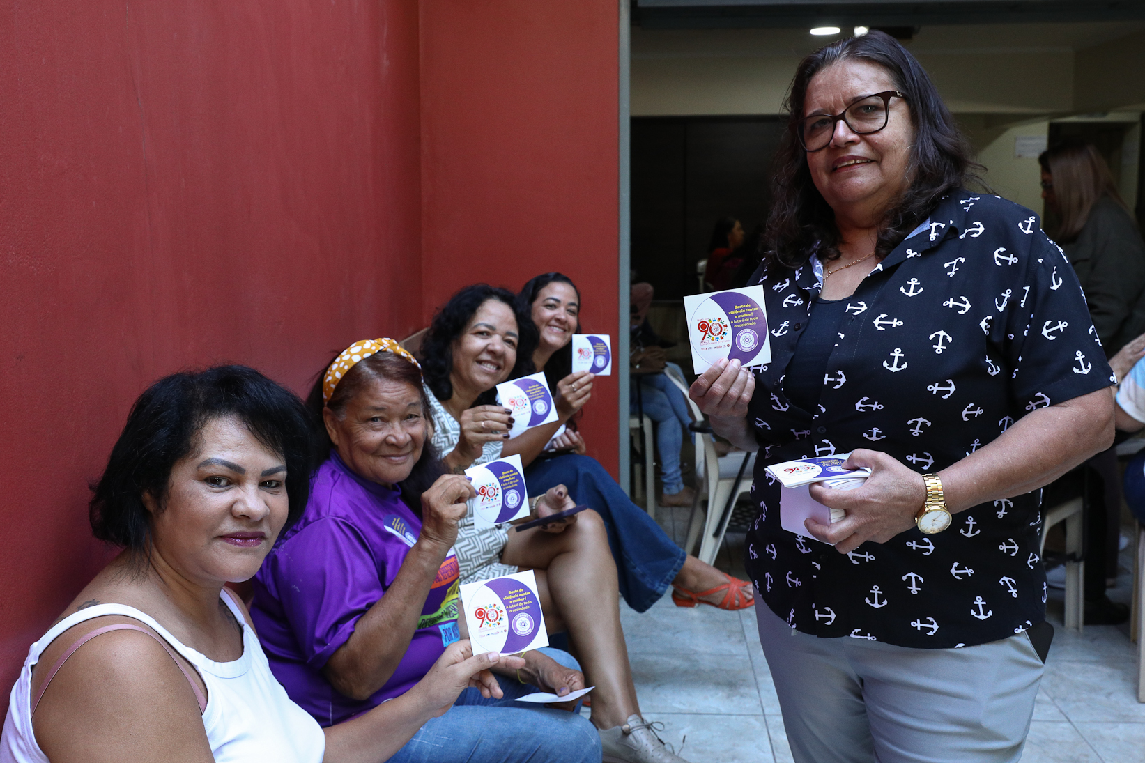 Roda de conversa entre as Mulheres Químicas do ABC com o tema; Combate á violência a mulher realizado na sede do Sindicato dos Químicos do BAC. Rua dos Brilhantes, 232 - Jardim Donini, Diadema/SP. Fotos Dino Santos. Brasil_20_03_2026.