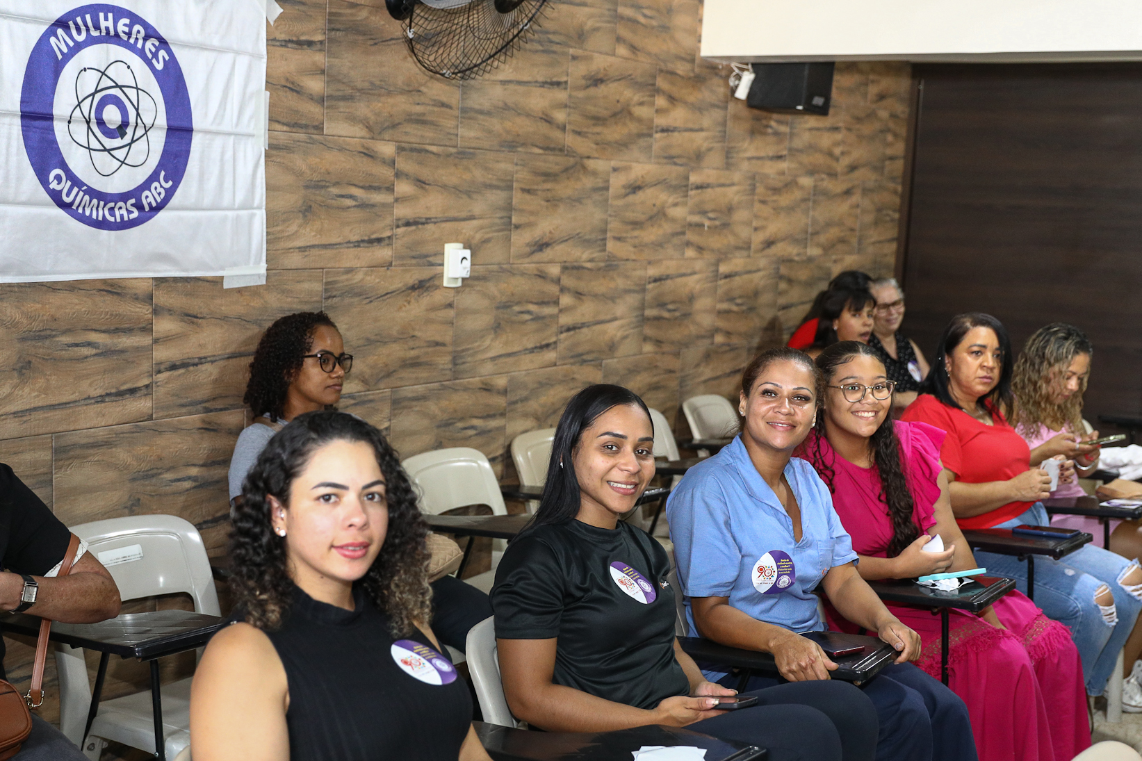 Roda de conversa entre as Mulheres Químicas do ABC com o tema; Combate á violência a mulher realizado na sede do Sindicato dos Químicos do BAC. Rua dos Brilhantes, 232 - Jardim Donini, Diadema/SP. Fotos Dino Santos. Brasil_20_03_2026.