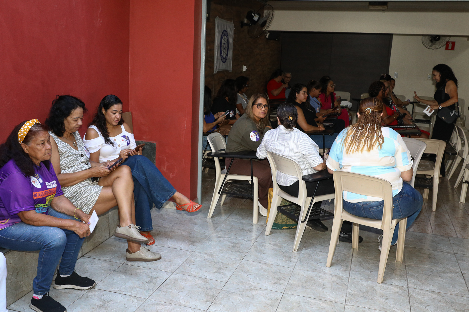 Roda de conversa entre as Mulheres Químicas do ABC com o tema; Combate á violência a mulher realizado na sede do Sindicato dos Químicos do BAC. Rua dos Brilhantes, 232 - Jardim Donini, Diadema/SP. Fotos Dino Santos. Brasil_20_03_2026.