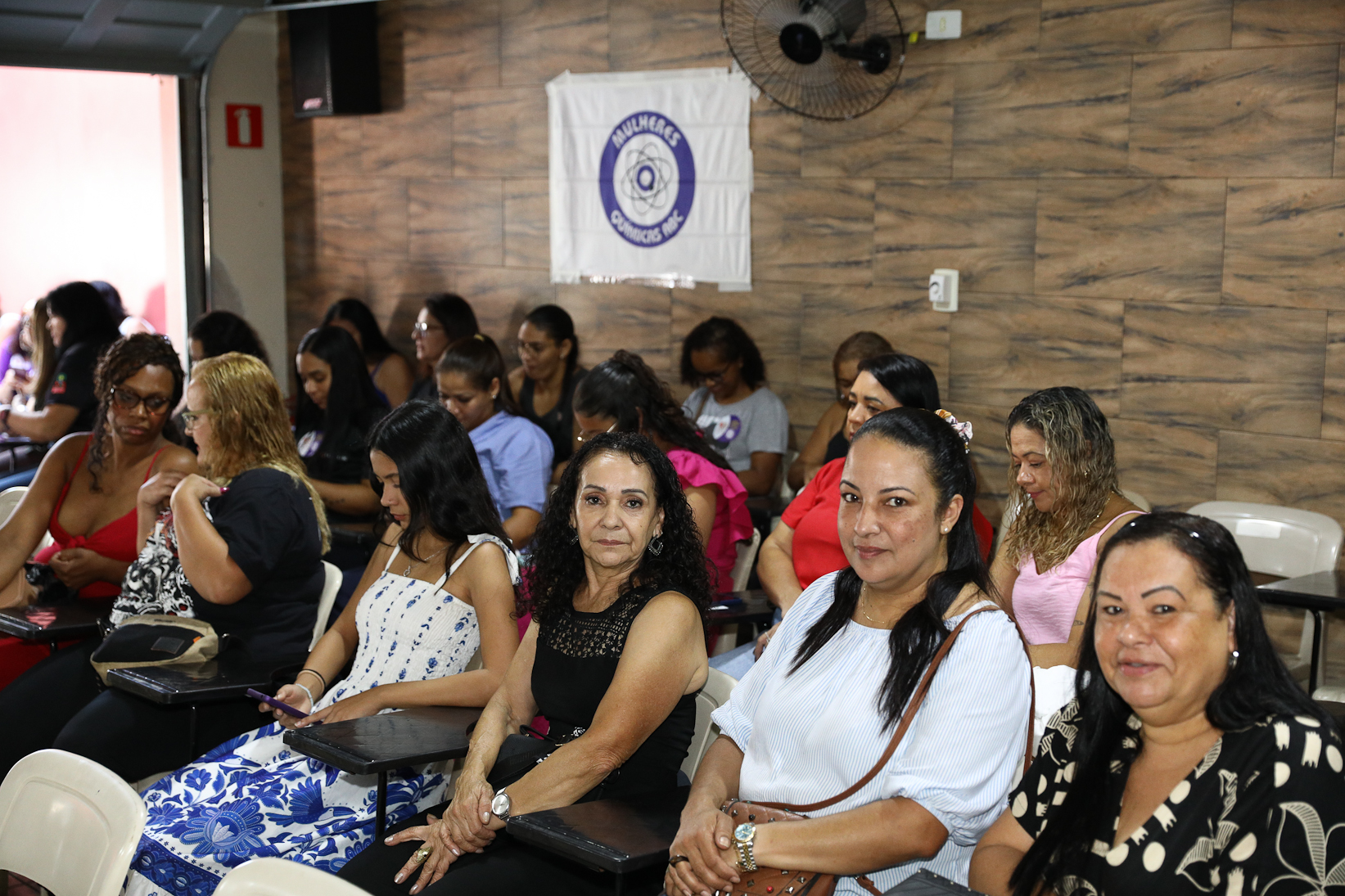 Roda de conversa entre as Mulheres Químicas do ABC com o tema; Combate á violência a mulher realizado na sede do Sindicato dos Químicos do BAC. Rua dos Brilhantes, 232 - Jardim Donini, Diadema/SP. Fotos Dino Santos. Brasil_20_03_2026.