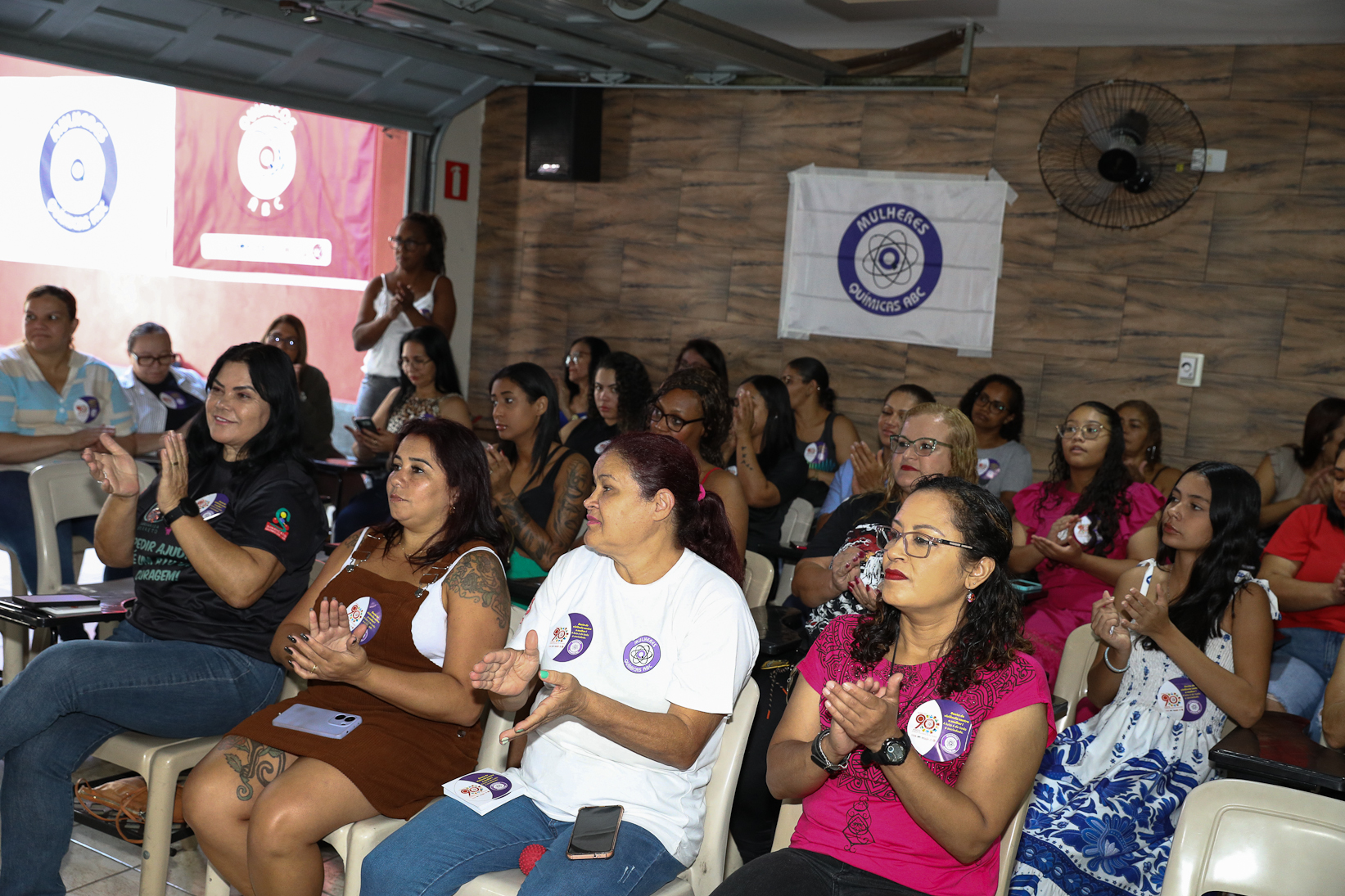 Roda de conversa entre as Mulheres Químicas do ABC com o tema; Combate á violência a mulher realizado na sede do Sindicato dos Químicos do BAC. Rua dos Brilhantes, 232 - Jardim Donini, Diadema/SP. Fotos Dino Santos. Brasil_20_03_2026.