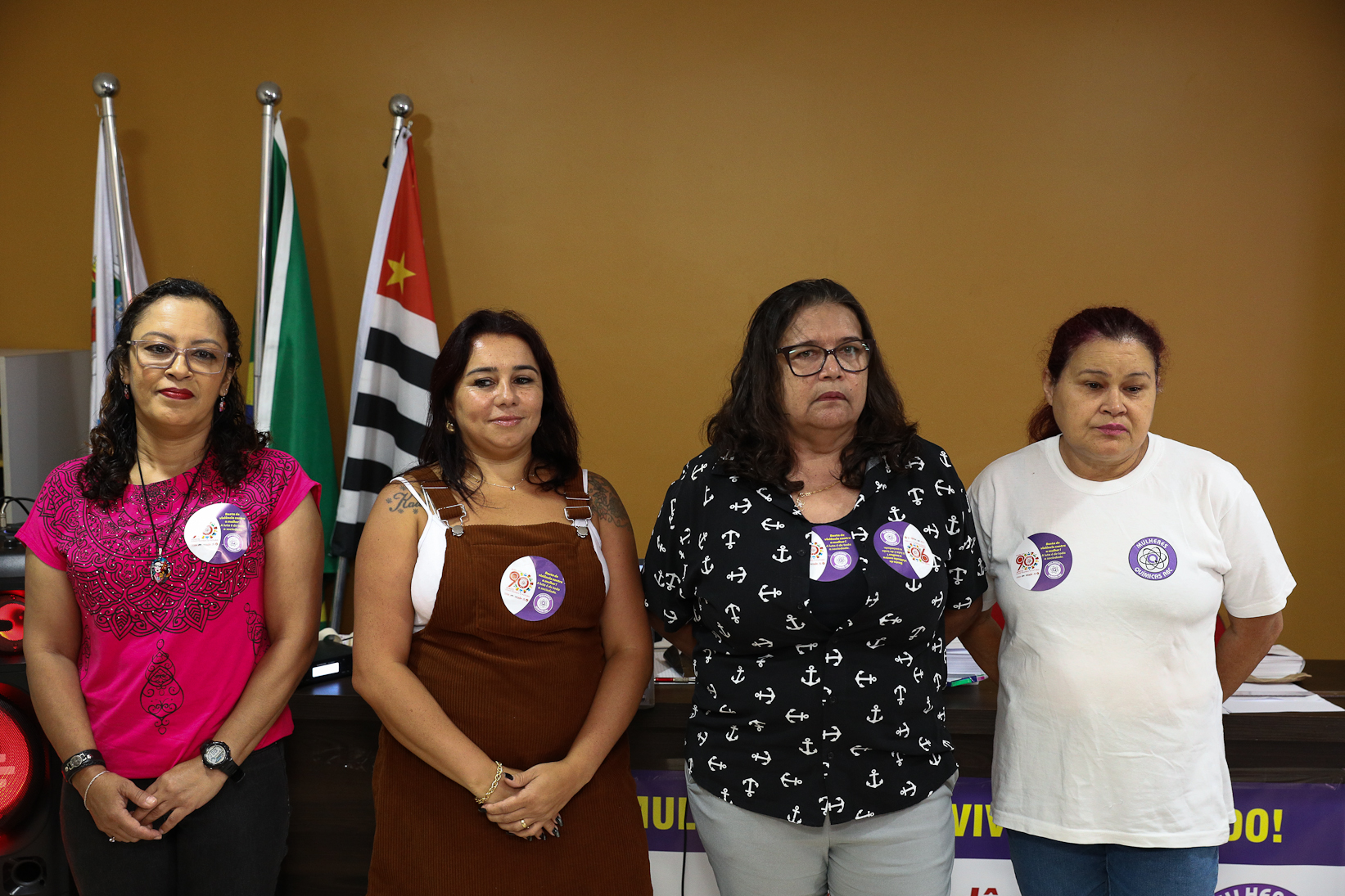 Roda de conversa entre as Mulheres Químicas do ABC com o tema; Combate á violência a mulher realizado na sede do Sindicato dos Químicos do BAC. Rua dos Brilhantes, 232 - Jardim Donini, Diadema/SP. Fotos Dino Santos. Brasil_20_03_2026.