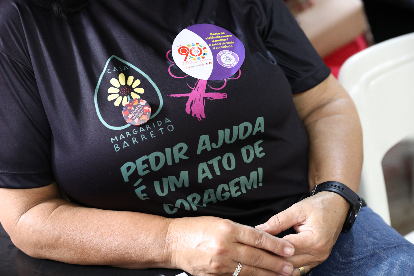 Roda de conversa entre as Mulheres Químicas do ABC com o tema; Combate á violência a mulher realizado na sede do Sindicato dos Químicos do BAC. Rua dos Brilhantes, 232 - Jardim Donini, Diadema/SP. Fotos Dino Santos. Brasil_20_03_2026.
