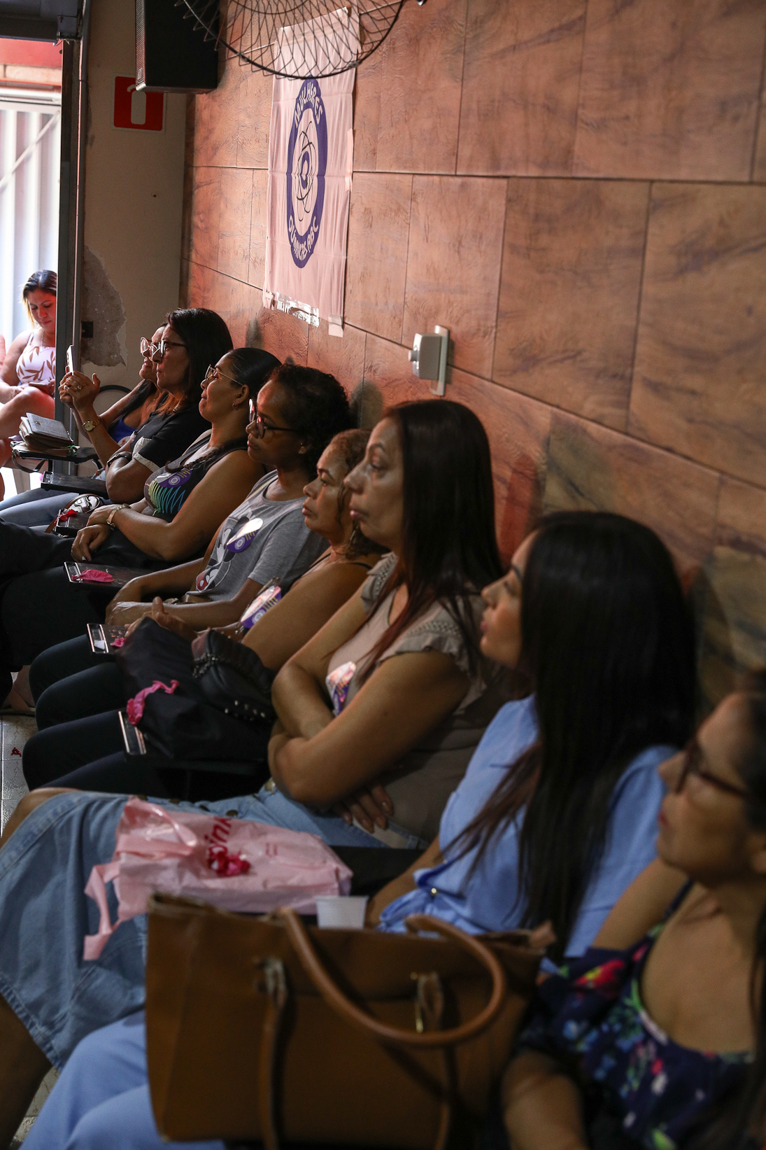 Roda de conversa entre as Mulheres Químicas do ABC com o tema; Combate á violência a mulher realizado na sede do Sindicato dos Químicos do BAC. Rua dos Brilhantes, 232 - Jardim Donini, Diadema/SP. Fotos Dino Santos. Brasil_20_03_2026.