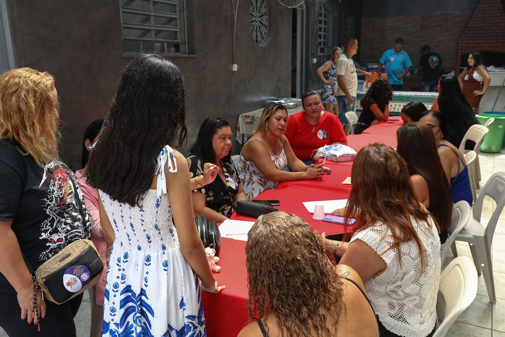Roda de conversa entre as Mulheres Químicas do ABC com o tema; Combate á violência a mulher realizado na sede do Sindicato dos Químicos do BAC. Rua dos Brilhantes, 232 - Jardim Donini, Diadema/SP. Fotos Dino Santos. Brasil_20_03_2026.