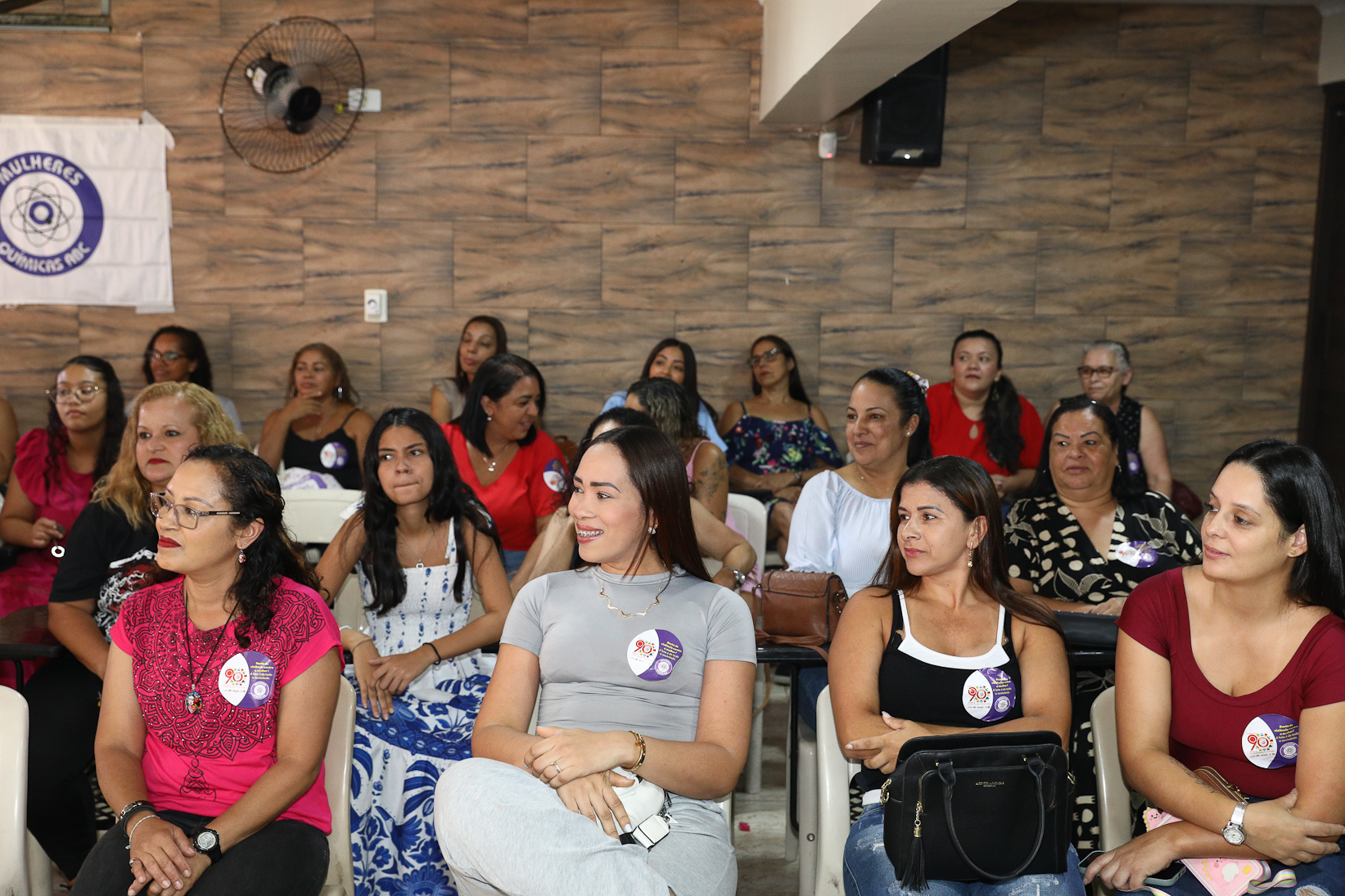 Roda de conversa entre as Mulheres Químicas do ABC com o tema; Combate á violência a mulher realizado na sede do Sindicato dos Químicos do BAC. Rua dos Brilhantes, 232 - Jardim Donini, Diadema/SP. Fotos Dino Santos. Brasil_20_03_2026.