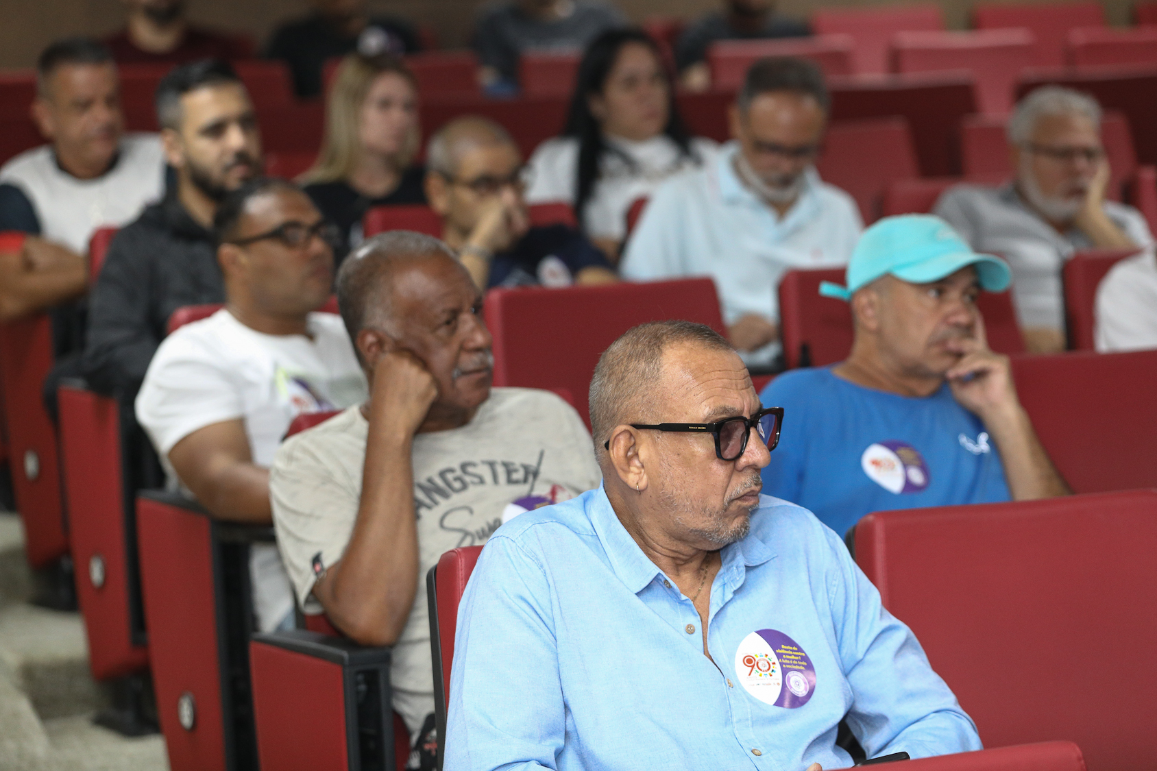 Debate da escala 6x1 sem redução de salário e o cenário das eleições 2026 por Evelise Della Nina, advogada e André Luís dos Santos, jornalista e analista político do DIAP realizado na Sede do Sindicato dos Químicos do ABC. Rua Senador Fláquer, 813 - Centro, Santo André/SP. Fotos Dino Santos. Brasil_30_03_2026.