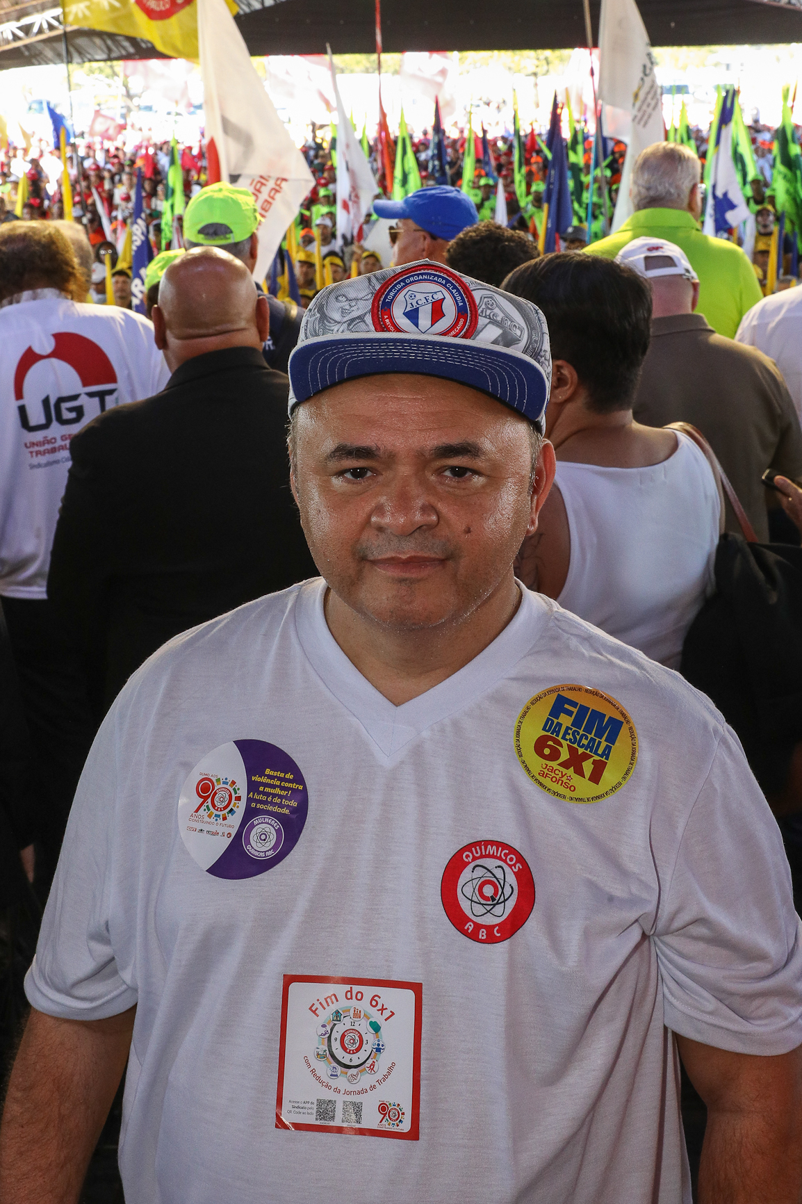 CONCLAT - Marcha da Classe Trabalhadora/DF concentração na Praça da Cidadania e macha até o espelho da água no Congresso. Fotos Dino Santos. Brasil_15_04_2026.