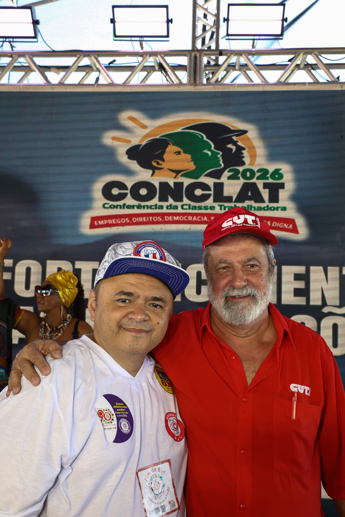 CONCLAT - Marcha da Classe Trabalhadora/DF concentração na Praça da Cidadania e macha até o espelho da água no Congresso. Fotos Dino Santos. Brasil_15_04_2026.