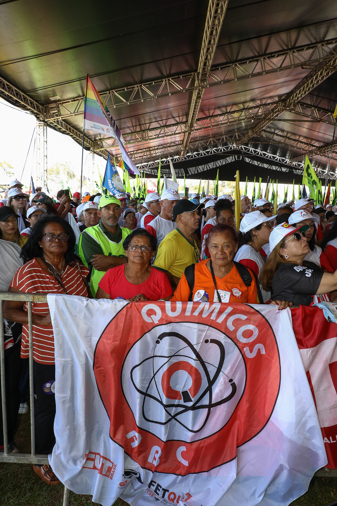 CONCLAT - Marcha da Classe Trabalhadora/DF concentração na Praça da Cidadania e macha até o espelho da água no Congresso. Fotos Dino Santos. Brasil_15_04_2026.