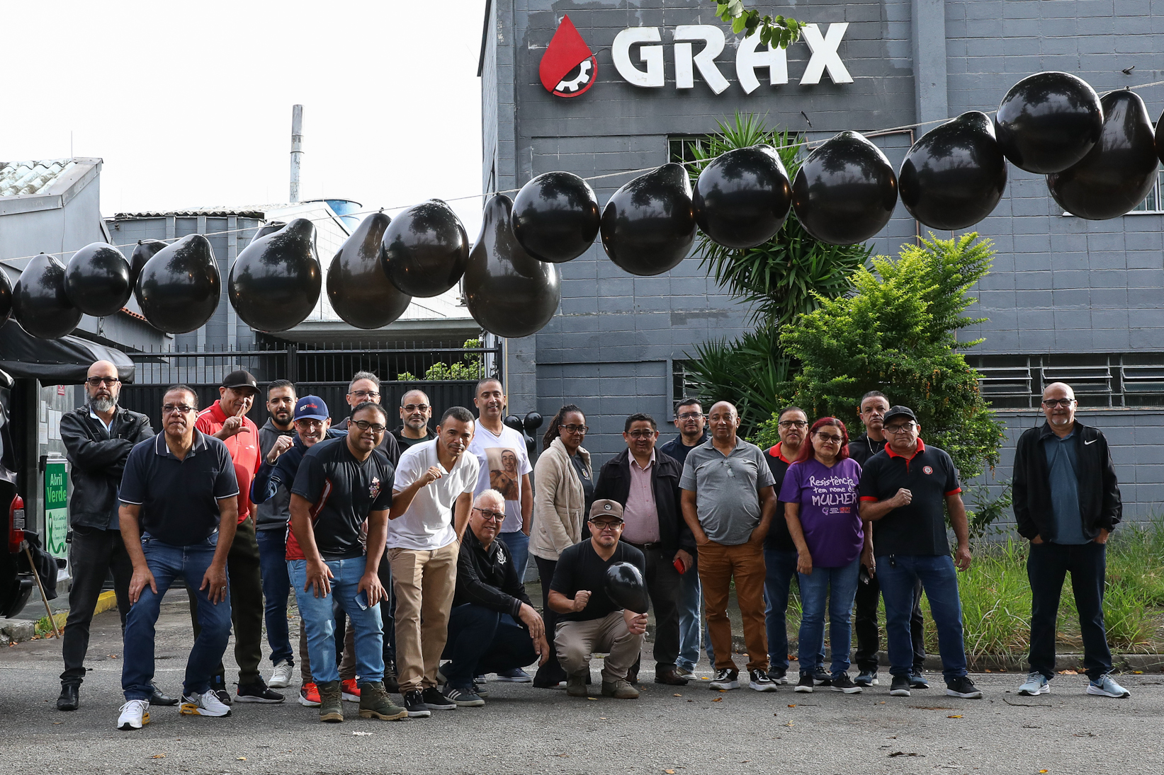 Ato em memória as vítimas de acidentes e doenças relacionadas ao trabalho na empresa GRAX Lubrificantes Especiais. Rua Zequinha de Abreu, 668 - Jd. Sonia Maria/Mauá-SP. Fotos Dino Santos. Brasil_28_04_2026. 
