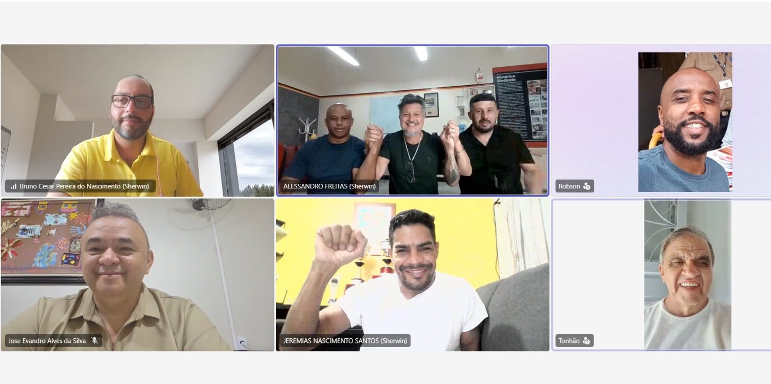 Novos membros da Comissão de Fábrica da Sherwin-Williams Demarchi tomam posse