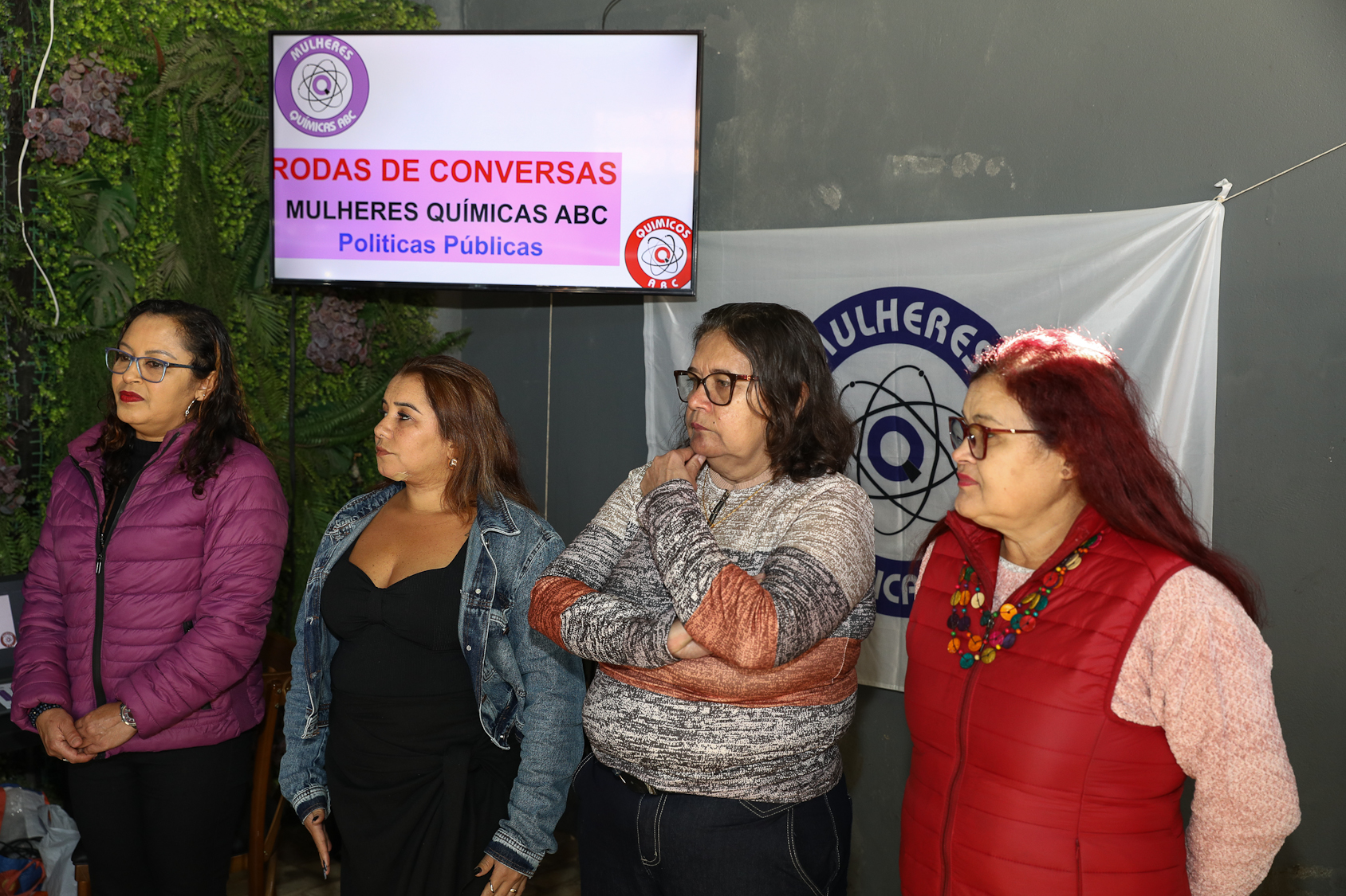 Roda de conversa das Mulheres Químicas do ABC sobre as políticas públicas para as mulheres realizada na Sociedade Amigos do Jardim Valdibia e Lauro Gomes. Rua Sebastião Souto, 15 - SBC. Fotos Dino Santos. Brasil_27_06_2026.