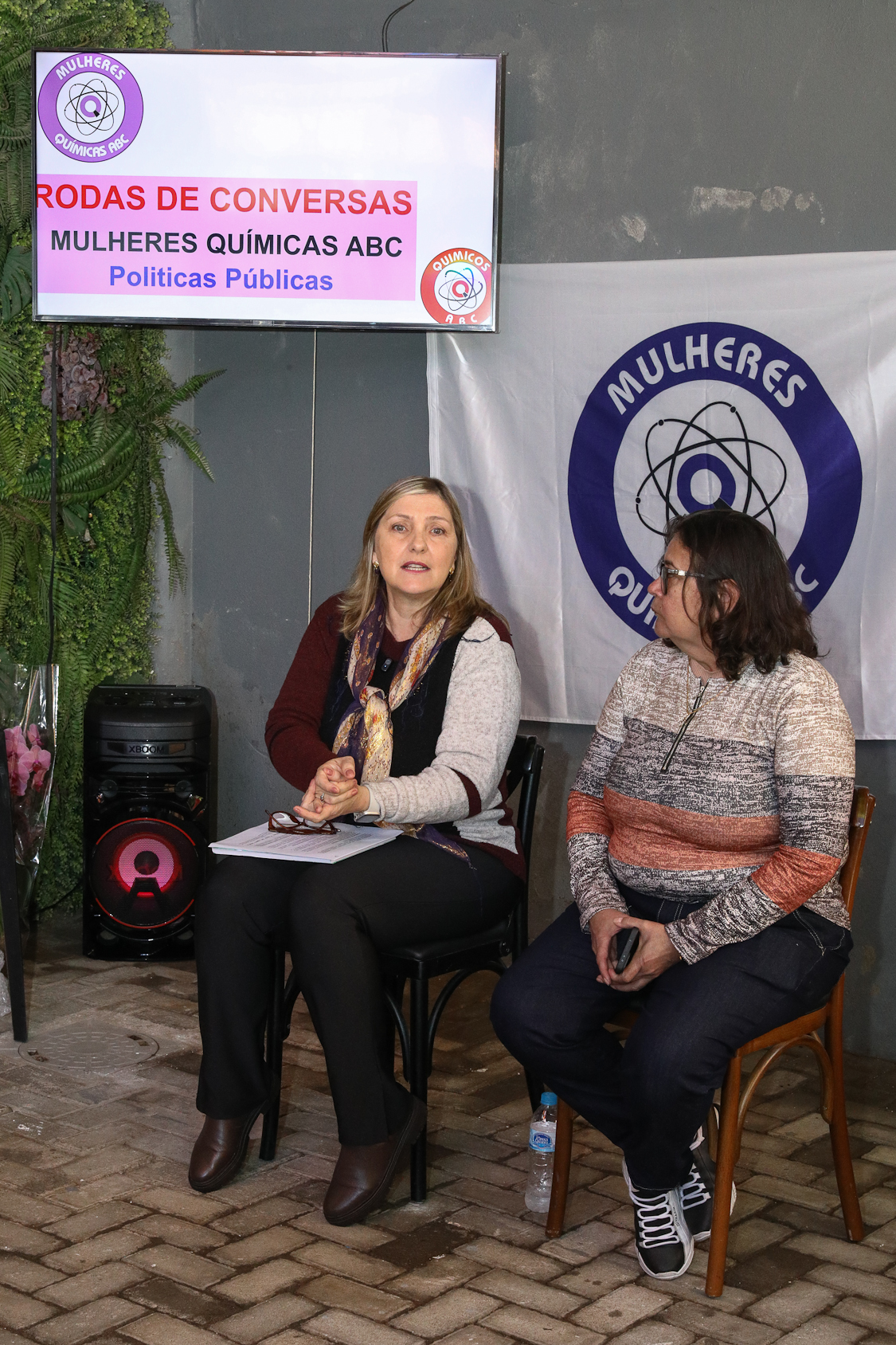 Roda de conversa das Mulheres Químicas do ABC sobre as políticas públicas para as mulheres realizada na Sociedade Amigos do Jardim Valdibia e Lauro Gomes. Rua Sebastião Souto, 15 - SBC. Fotos Dino Santos. Brasil_27_06_2026.