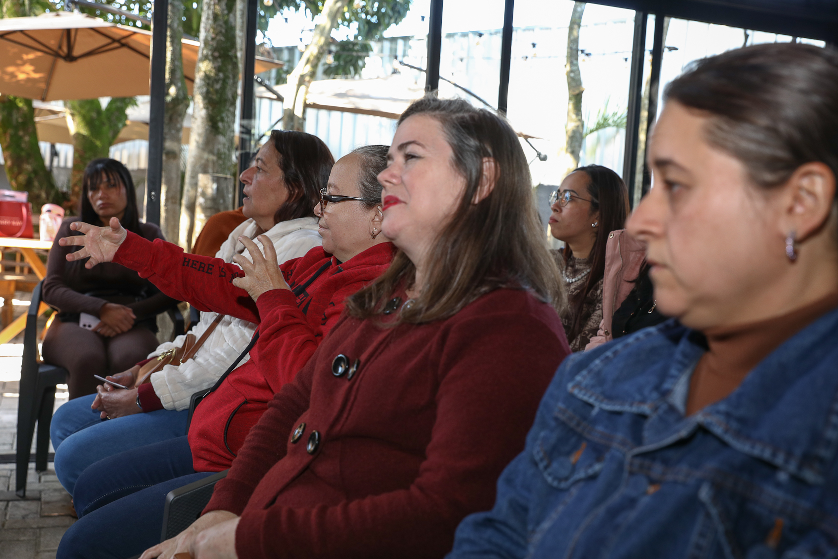Roda de conversa das Mulheres Químicas do ABC sobre as políticas públicas para as mulheres realizada na Sociedade Amigos do Jardim Valdibia e Lauro Gomes. Rua Sebastião Souto, 15 - SBC. Fotos Dino Santos. Brasil_27_06_2026.
