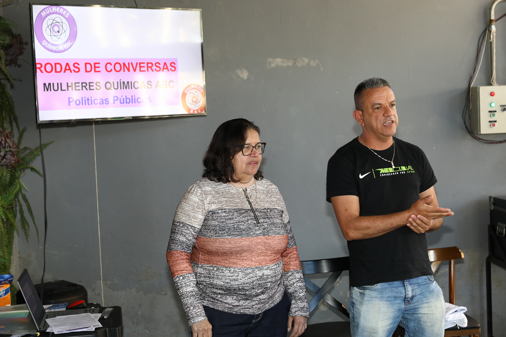 Roda de conversa das Mulheres Químicas do ABC sobre as políticas públicas para as mulheres realizada na Sociedade Amigos do Jardim Valdibia e Lauro Gomes. Rua Sebastião Souto, 15 - SBC. Fotos Dino Santos. Brasil_27_06_2026.