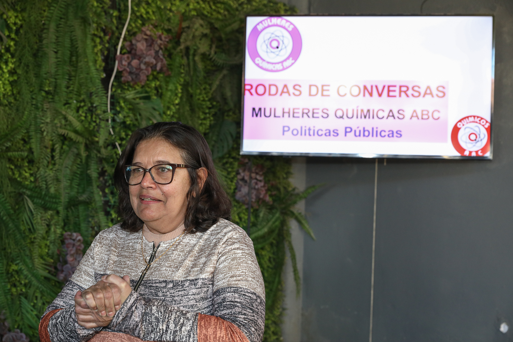 Roda de conversa das Mulheres Químicas do ABC sobre as políticas públicas para as mulheres realizada na Sociedade Amigos do Jardim Valdibia e Lauro Gomes. Rua Sebastião Souto, 15 - SBC. Fotos Dino Santos. Brasil_27_06_2026.