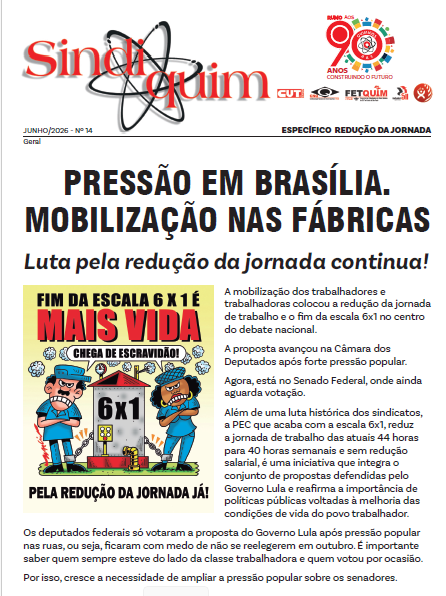 Sindiquim Específico Redução da Jornada