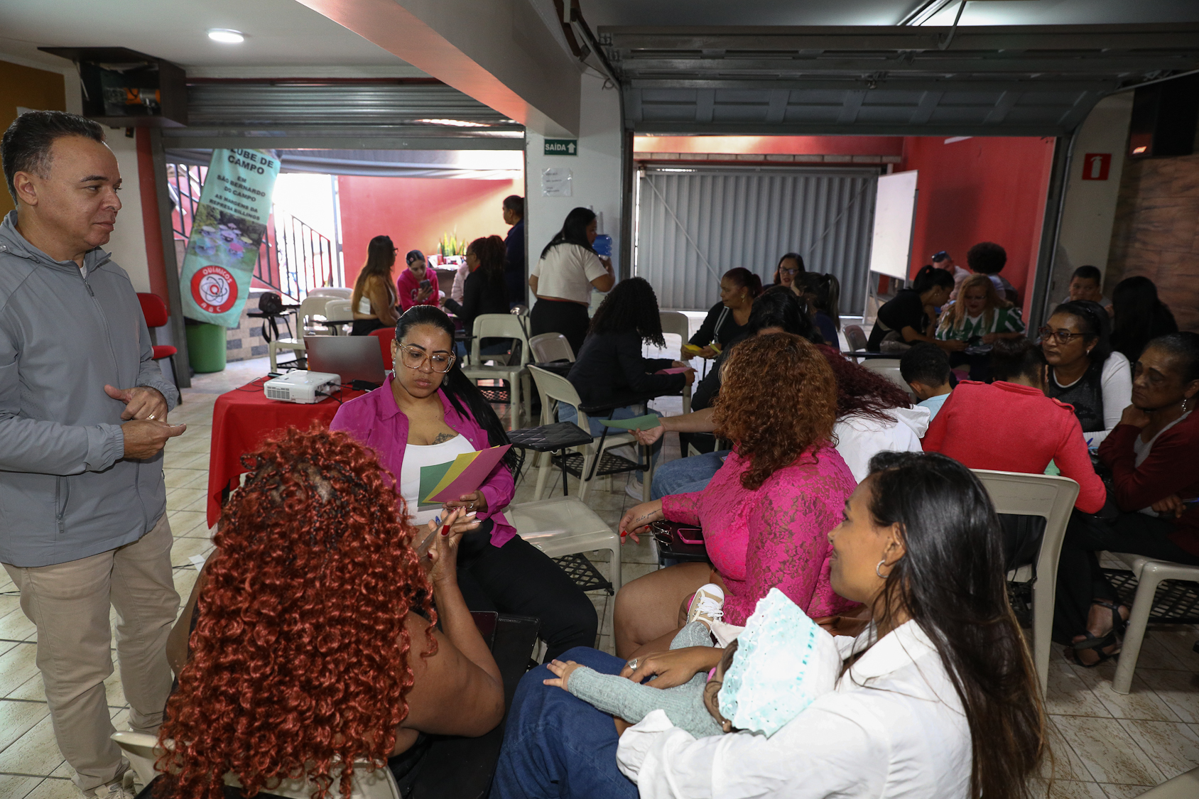Roda de conversa com as mulheres da categoria Química do ABC sobre políticas públicas com a vereadora Ana Nice realizado na regional de Diadema. Fotos Dino Santos. Brasil_01_08_2026.
