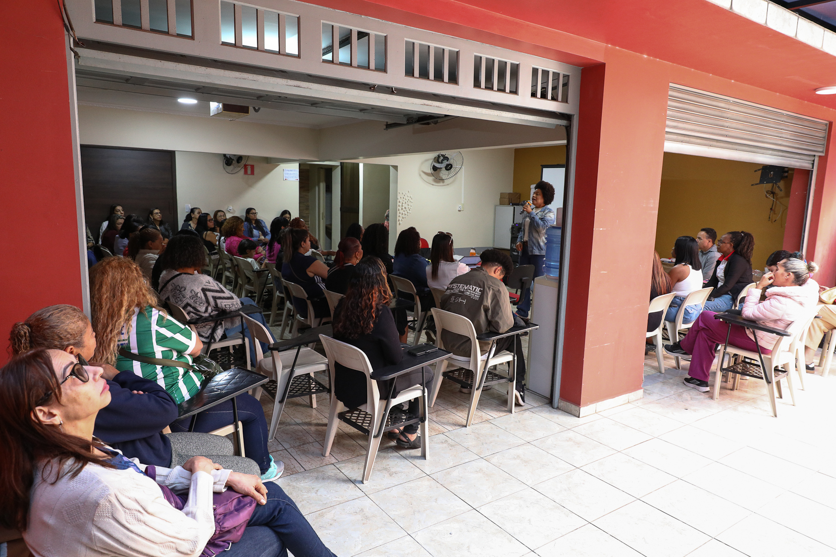 Roda de conversa com as mulheres da categoria Química do ABC sobre políticas públicas com a vereadora Ana Nice realizado na regional de Diadema. Fotos Dino Santos. Brasil_01_08_2026.