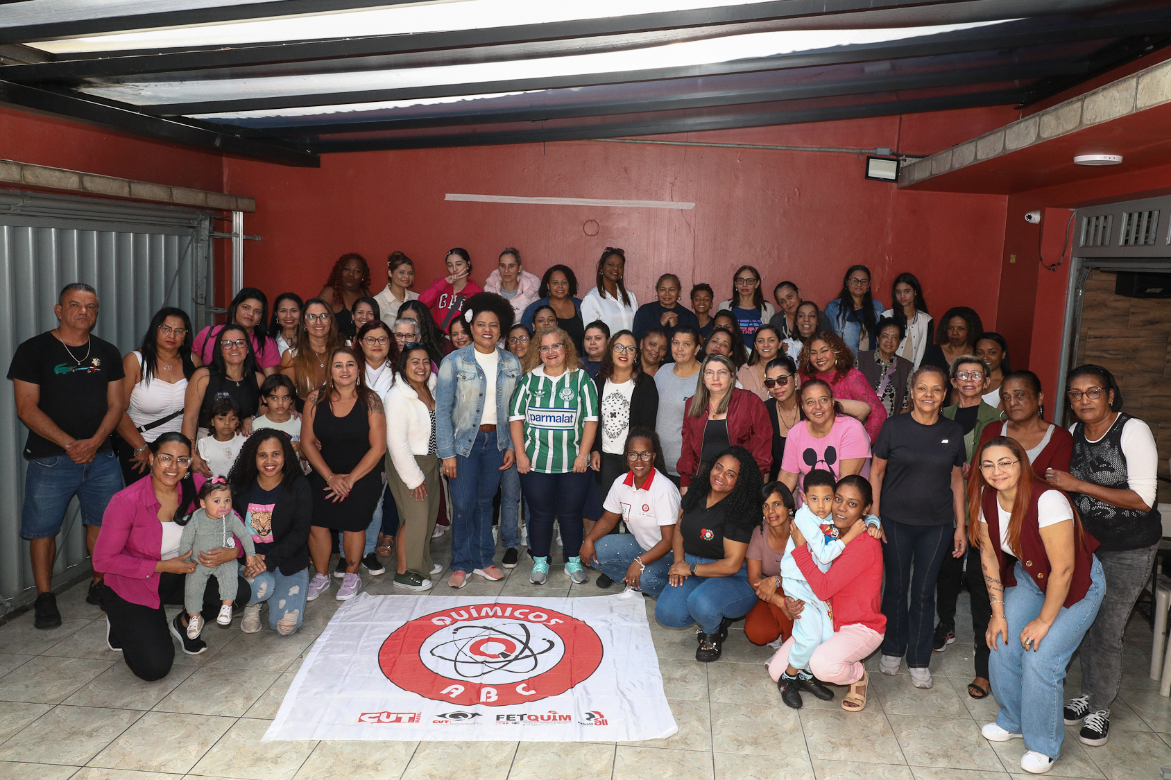 Roda de conversa com as mulheres da categoria Química do ABC sobre políticas públicas com a vereadora Ana Nice realizado na regional de Diadema. Fotos Dino Santos. Brasil_01_08_2026.