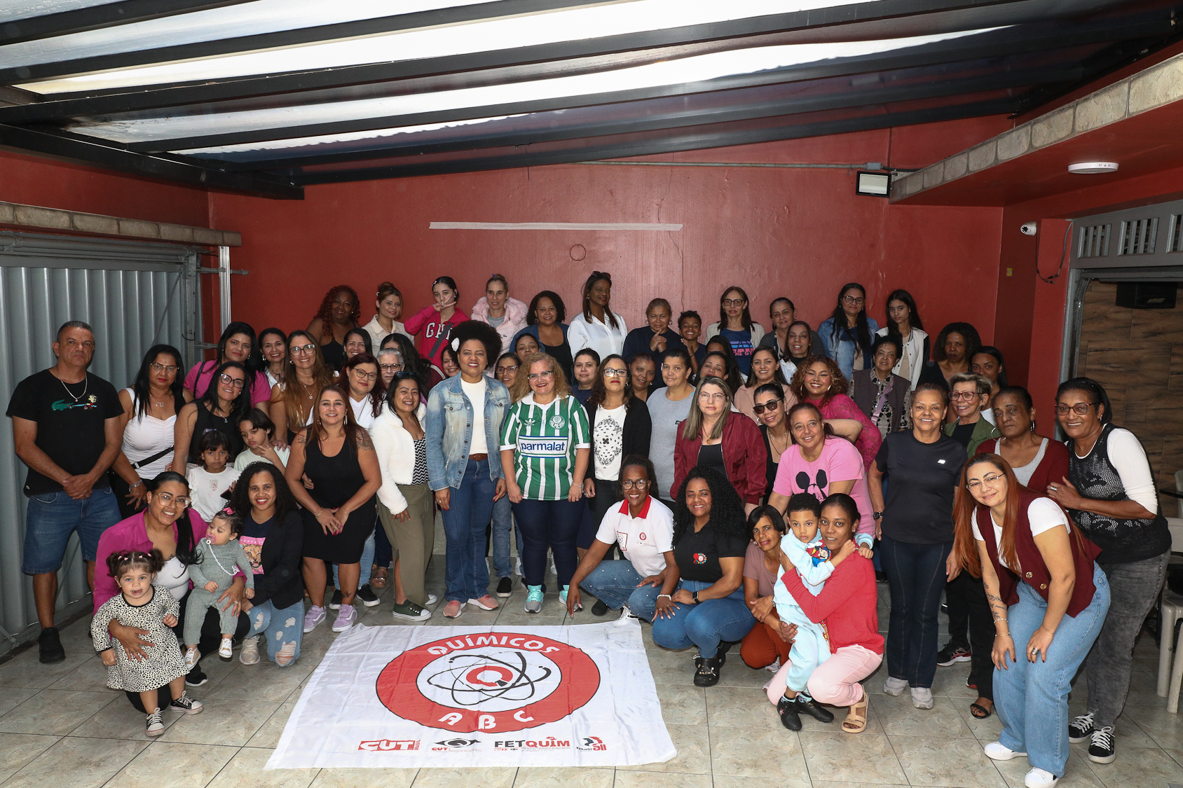 Roda de conversa com as mulheres da categoria Química do ABC sobre políticas públicas com a vereadora Ana Nice realizado na regional de Diadema. Fotos Dino Santos. Brasil_01_08_2026.