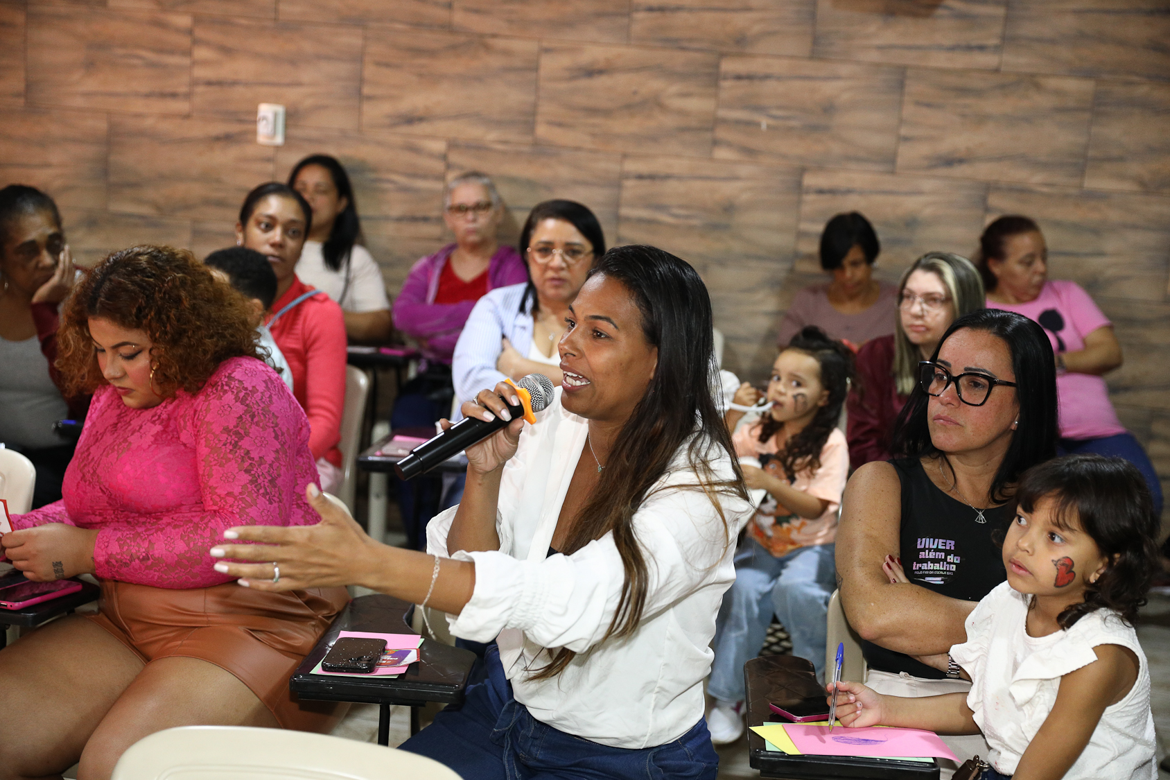 Roda de conversa com as mulheres da categoria Química do ABC sobre políticas públicas com a vereadora Ana Nice realizado na regional de Diadema. Fotos Dino Santos. Brasil_01_08_2026.