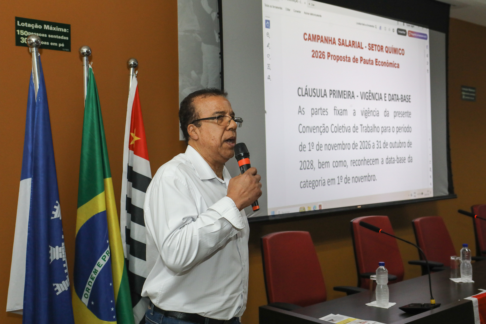 Assembleia da campanha salarial 2026/2027 realiza na Sede do Sindicato dos Químicos do ABC dia 18 de setembro de 2026.