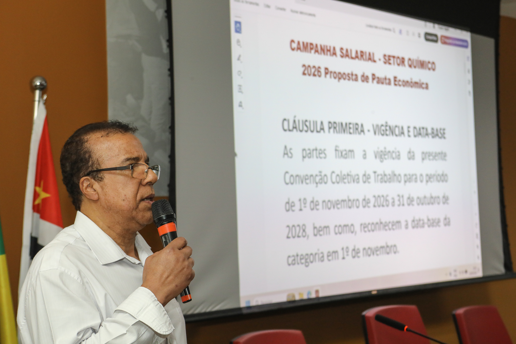 Assembleia da campanha salarial 2026/2027 realiza na Sede do Sindicato dos Químicos do ABC dia 18 de setembro de 2026.