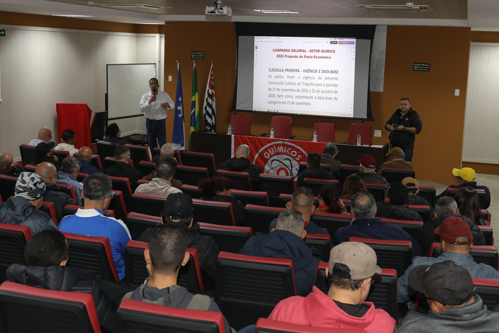Assembleia da campanha salarial 2026/2027 realiza na Sede do Sindicato dos Químicos do ABC dia 18 de setembro de 2026.