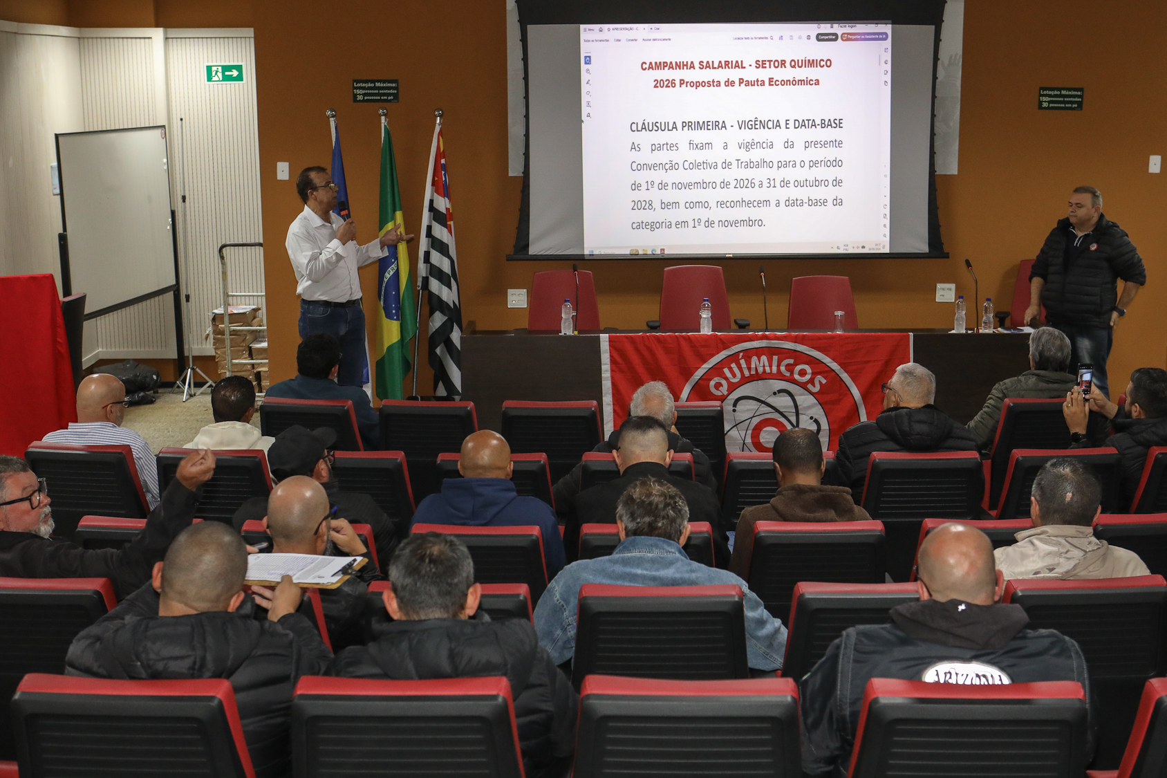 Assembleia da campanha salarial 2026/2027 realiza na Sede do Sindicato dos Químicos do ABC dia 18 de setembro de 2026.