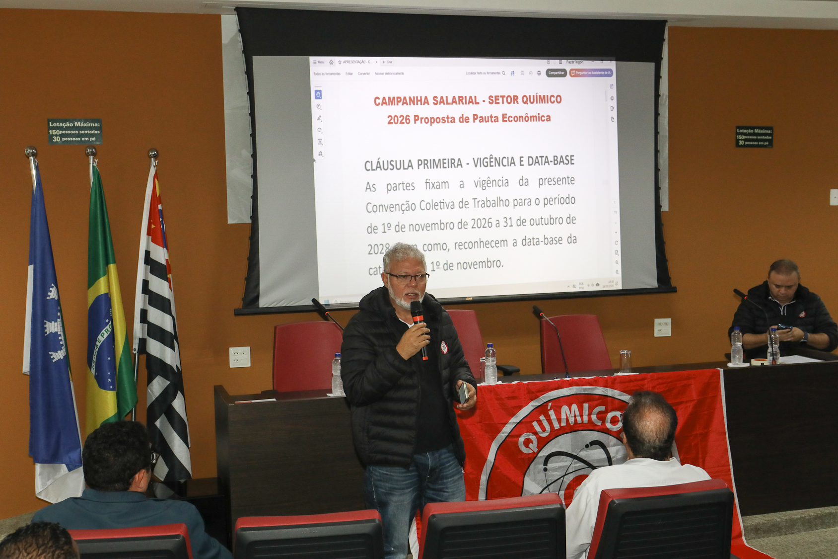 Assembleia da campanha salarial 2026/2027 realiza na Sede do Sindicato dos Químicos do ABC dia 18 de setembro de 2026.