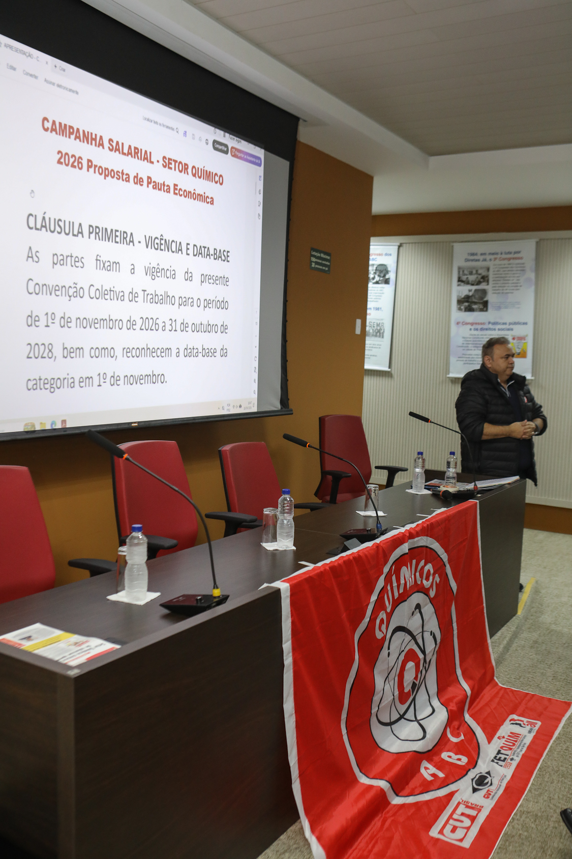 Assembleia da campanha salarial 2026/2027 realiza na Sede do Sindicato dos Químicos do ABC dia 18 de setembro de 2026.