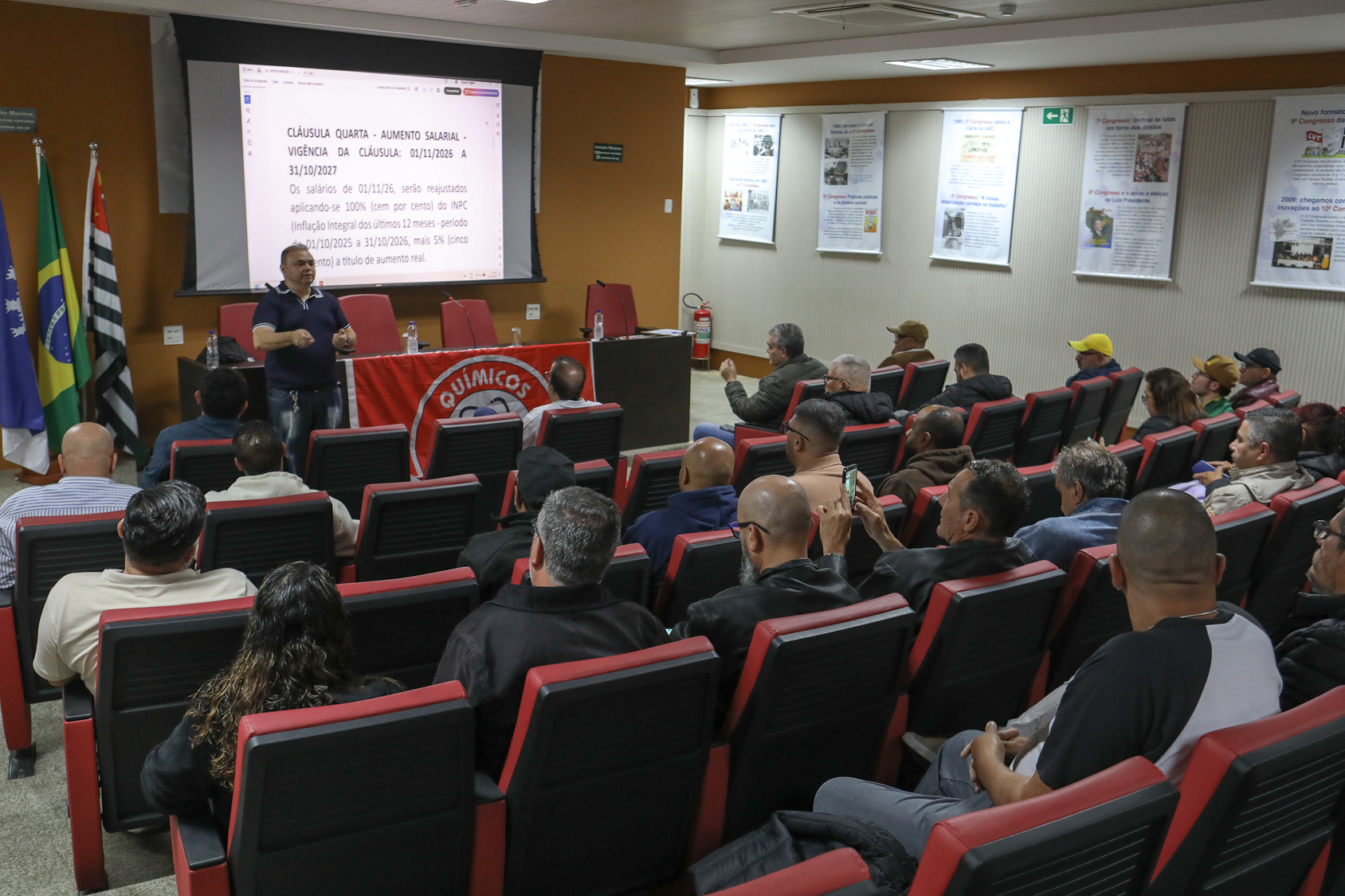 Assembleia da campanha salarial 2026/2027 realiza na Sede do Sindicato dos Químicos do ABC dia 18 de setembro de 2026.